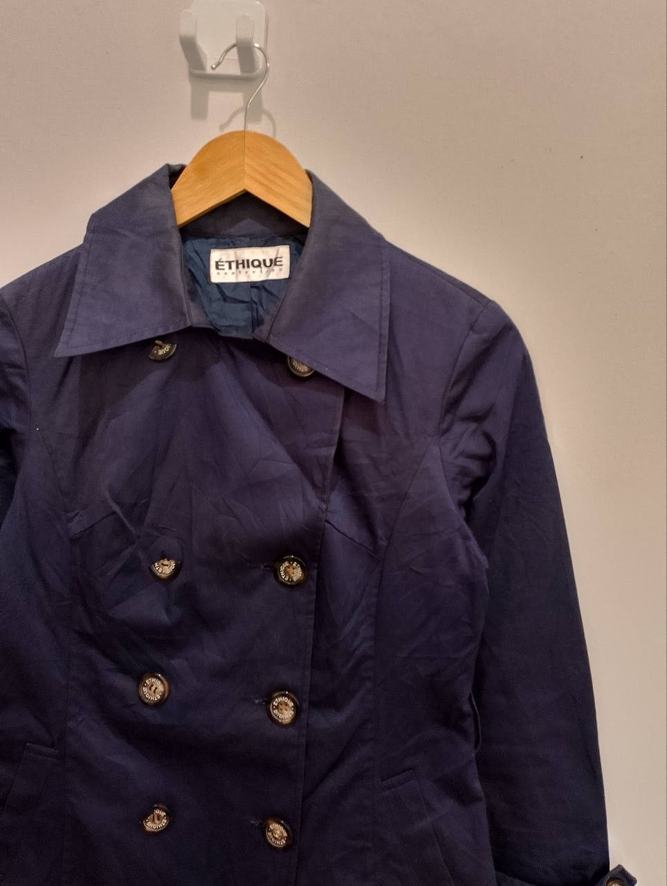 Japanese Brand ETHIQUE CONFECTION Double Breasted Trench Coats Size M / US 6-8 / IT 42-44 - 4 Thumbnail