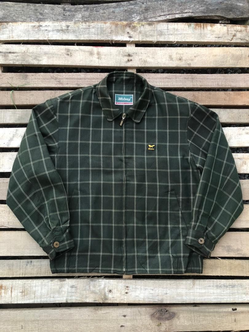 Vintage Wosley Tartan Boxy Work Jacket Size US L / EU 52-54 / 3 - 1 Thumbnail