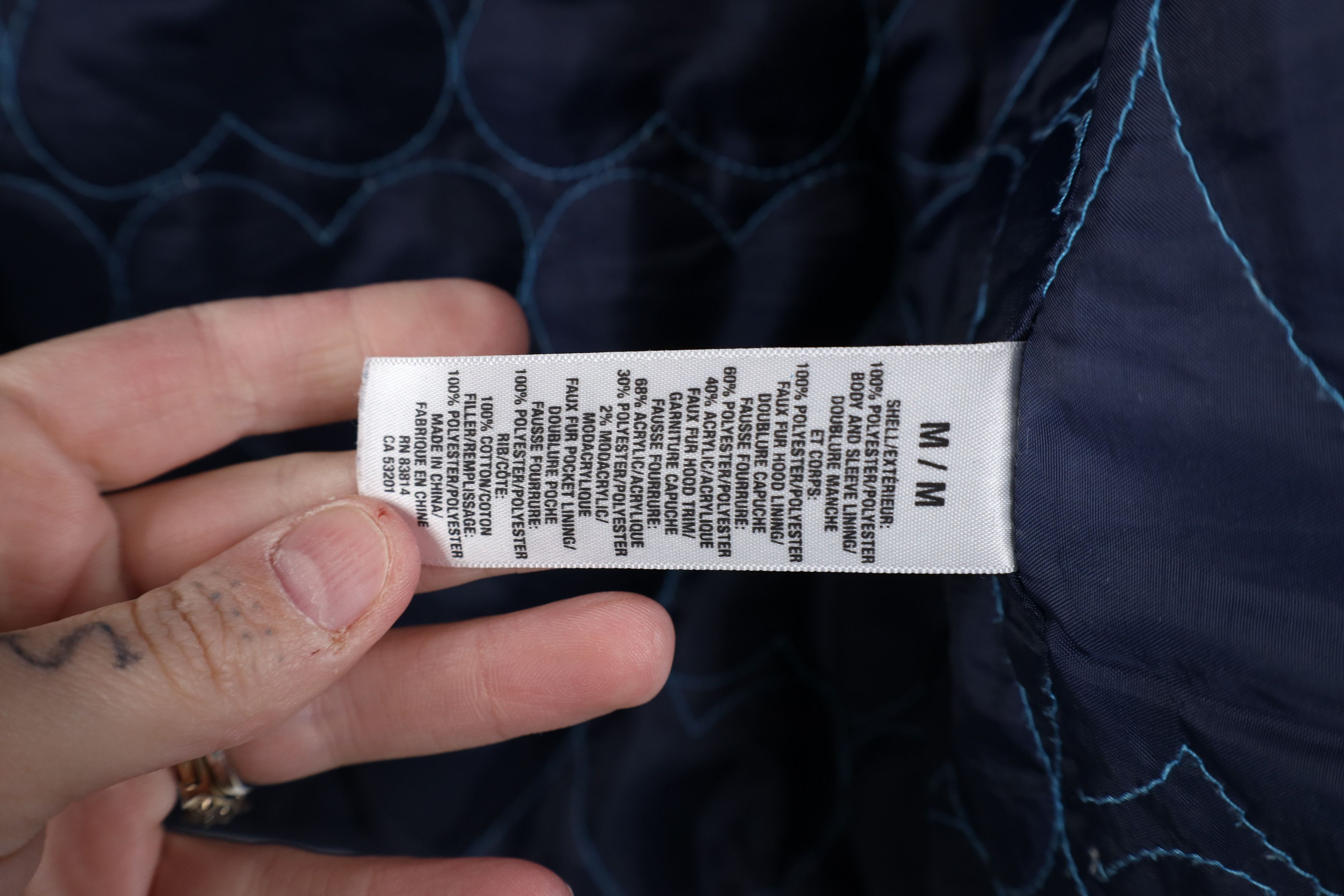 Aeropostale Vintage 90s Y2K Aeropostale Faux Fur Cropped Puffer Jacket Size M / US 6-8 / IT 42-44 - 13 Thumbnail
