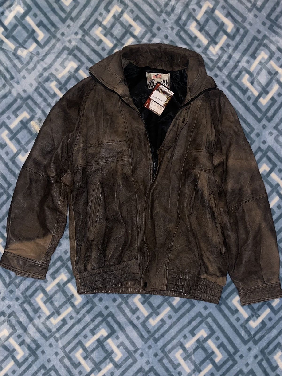 Vintage Weathered Leather Jacket Size US M / EU 48-50 / 2 - 3 Thumbnail