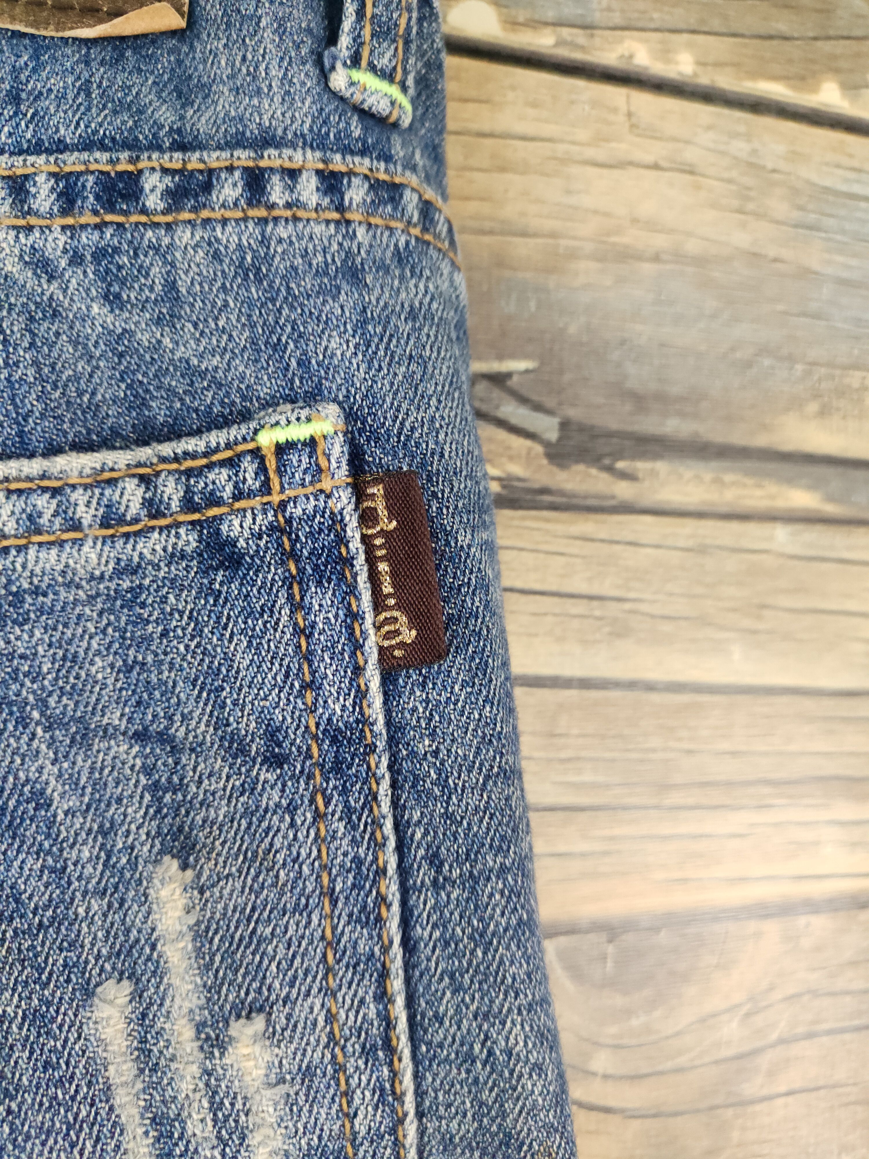 Japanese Brand D.i.a Blue Distressed Ripped denim Jeans #W1483 Size US 30 / EU 46 - 10 Thumbnail