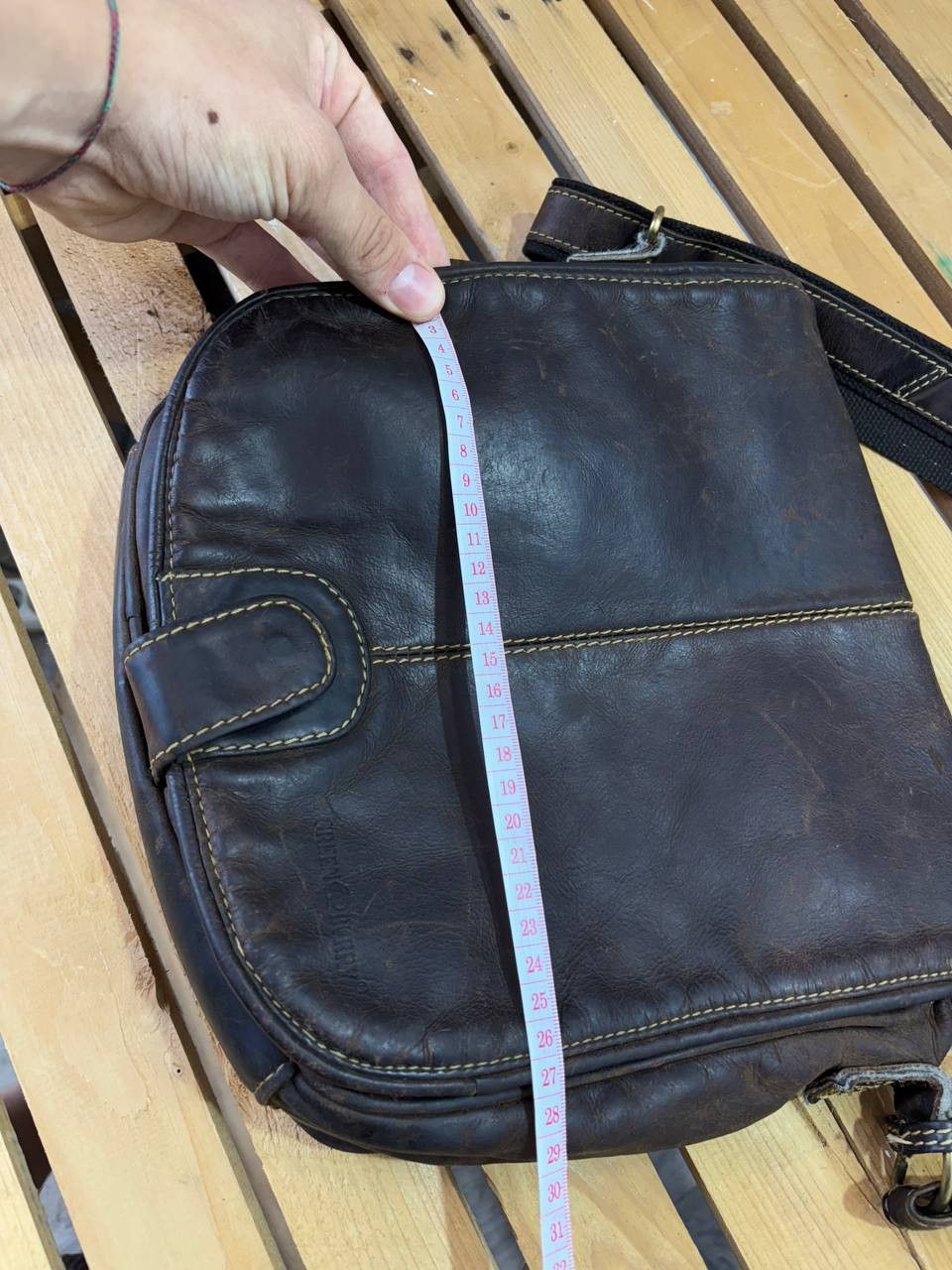 Handmade Handmade Diesel style Leather Y2K Vintage Fade Bag Size ONE SIZE - 12 Thumbnail