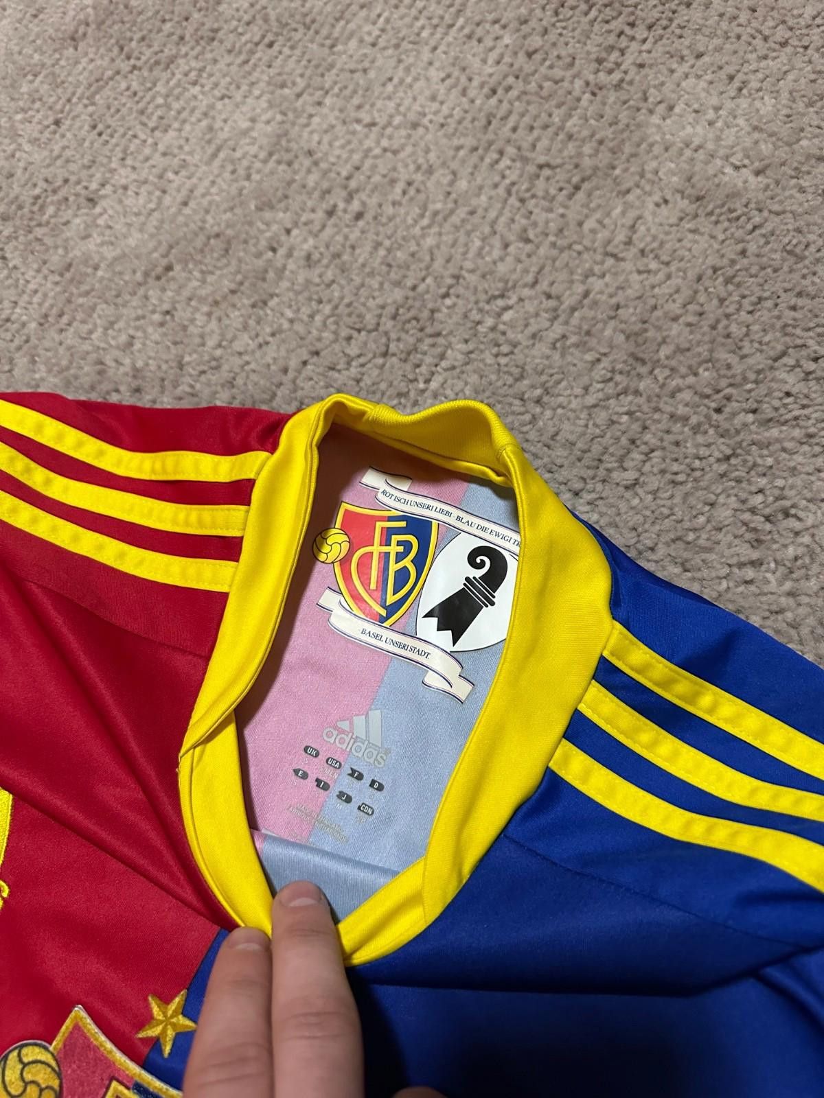 Adidas #4 P.DEGEN BASEL 2012 2013 HOME FOOTBALL SOCCER SHIRT JERSEY Size US S / EU 44-46 / 1 - 4 Thumbnail