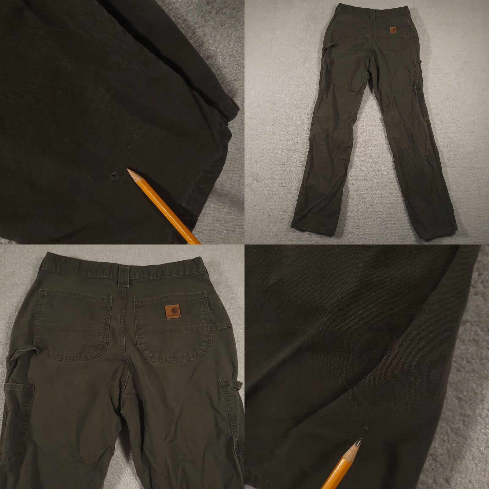 Carhartt Carhartt Pants Mens 32x35 Green Carpenter Work Utility Hammer Loop Canvas Rugged Size US 32 / EU 48 - 9 Thumbnail