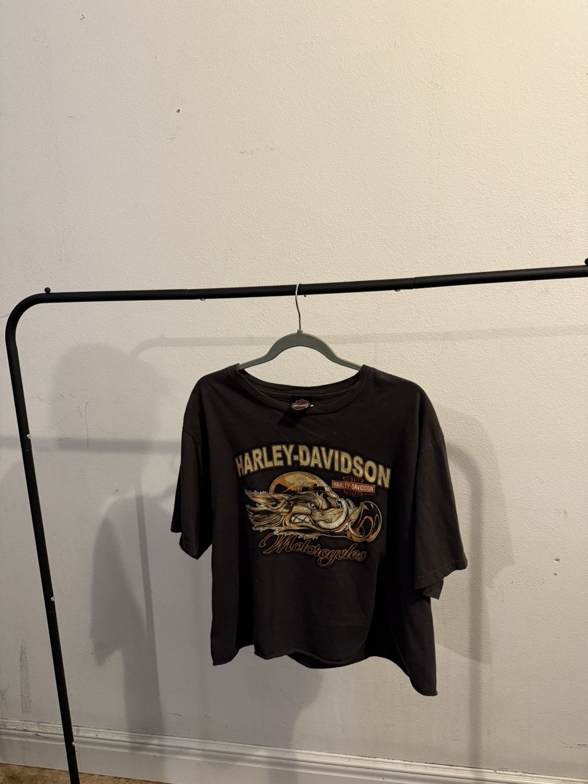Harley Davidson × Vintage Vintage Harley Davidson Crop Tee Size XL / US 12-14 / IT 48-50 - 1 Thumbnail