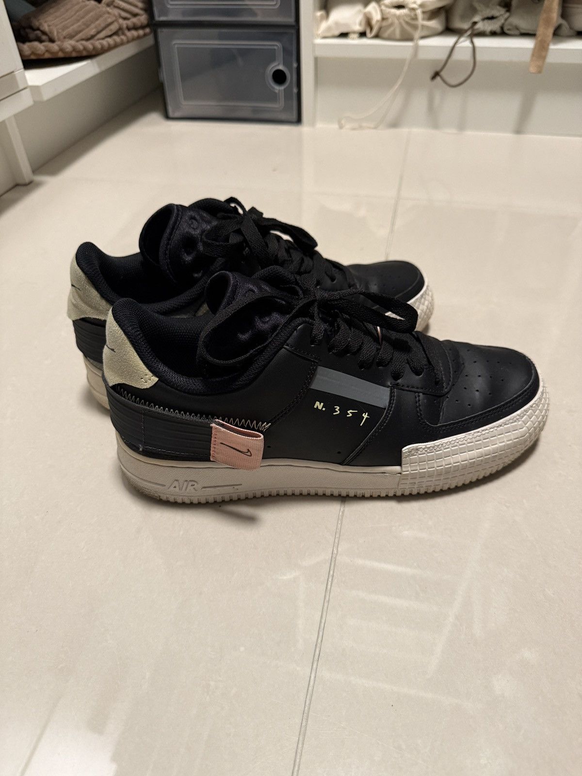 Nike Nike Air Force 1 Experimental N.354 (Black/Pink Foam). Size US 9 / EU 42 - 3 Thumbnail