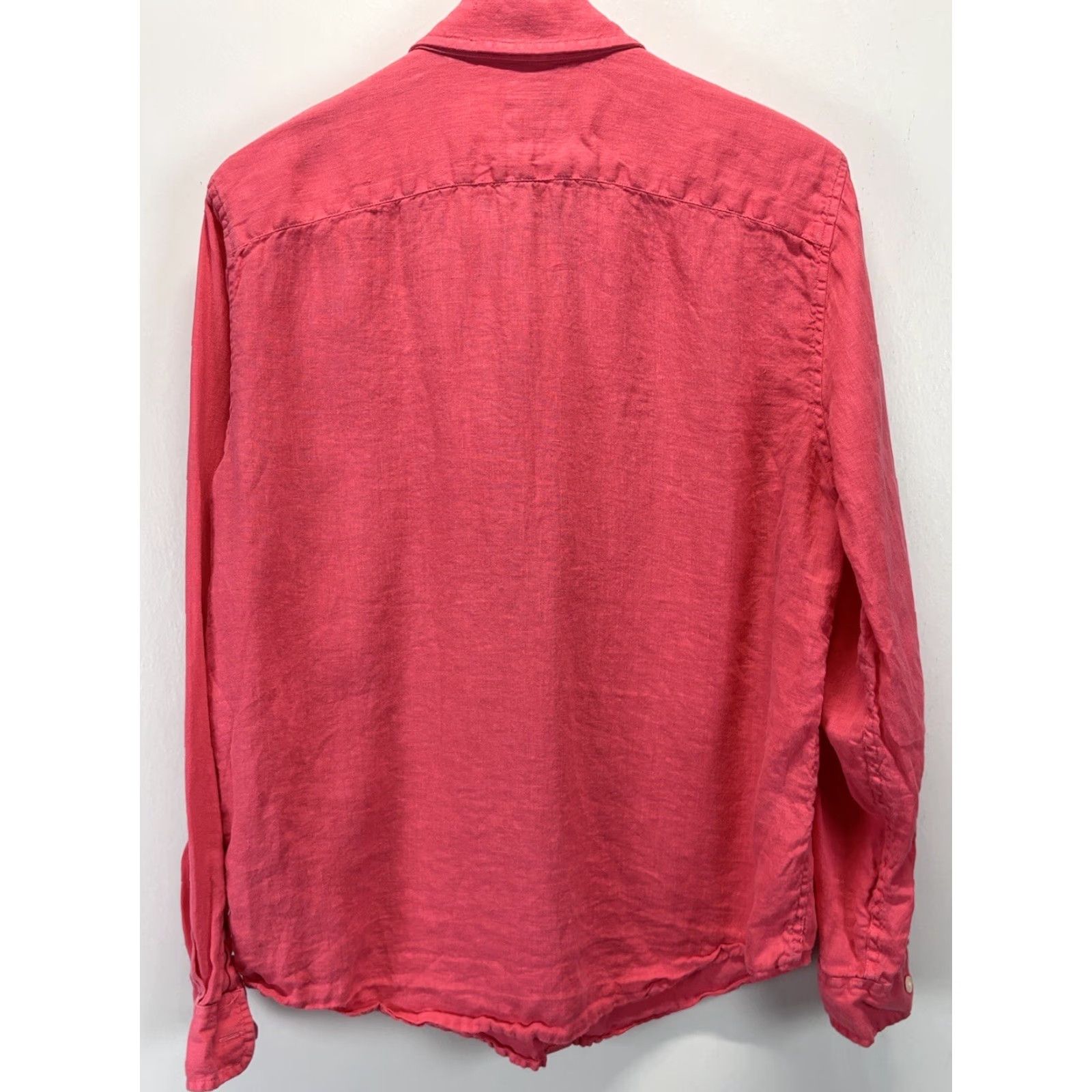 Abercrombie & Fitch VINTAGE Abercrombie & Fitch Linen Shirt Mens XL Pink Button-Down Beach Vacay - Mens XL Pink Linen Shirt Beach Vacay Button-Up Size US XL / EU 56 / 4 - 3 Thumbnail