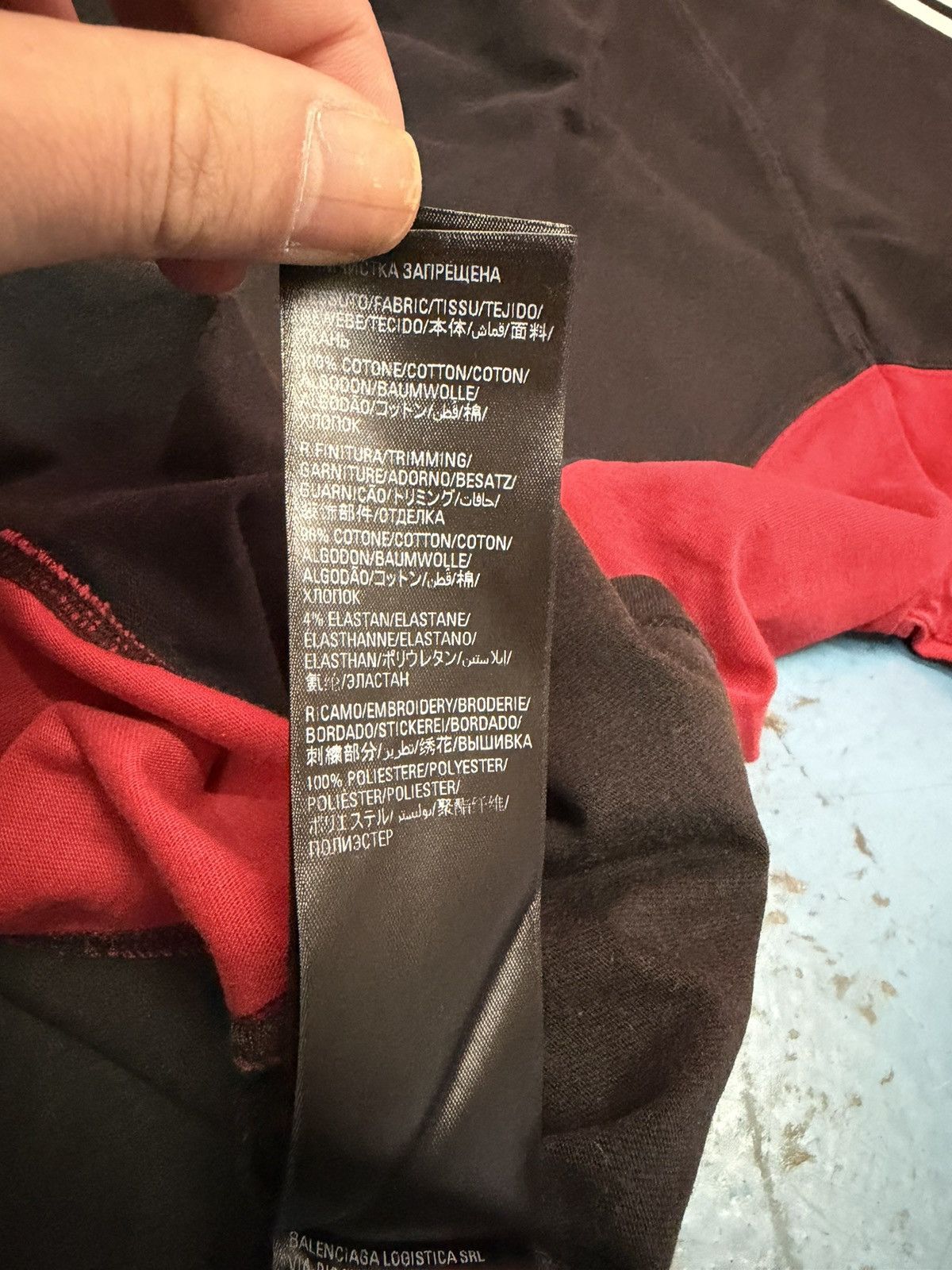 Adidas × Balenciaga BALENCIAGA X ADIDAS BLACK/RED TEE Size US XL / EU 56 / 4 - 8 Thumbnail
