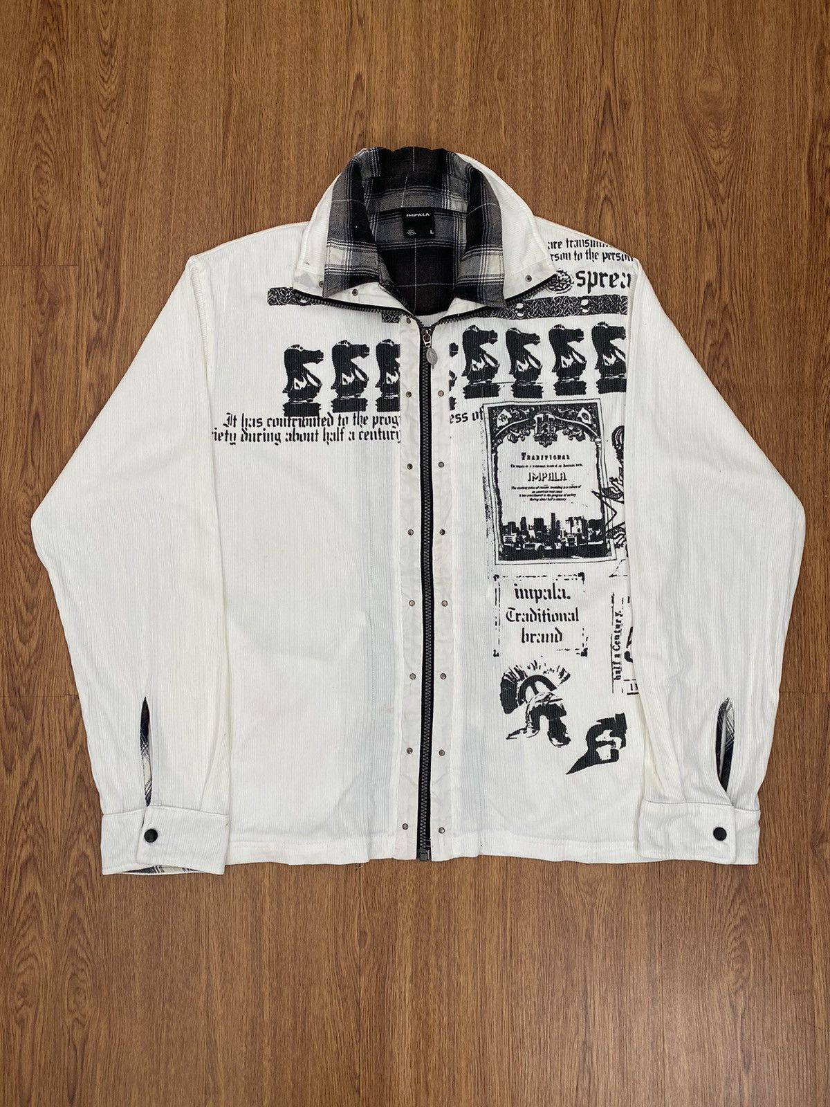 If Six Was Nine Impala Chess Zipper LS Size US L / EU 52-54 / 3 - 2 Thumbnail