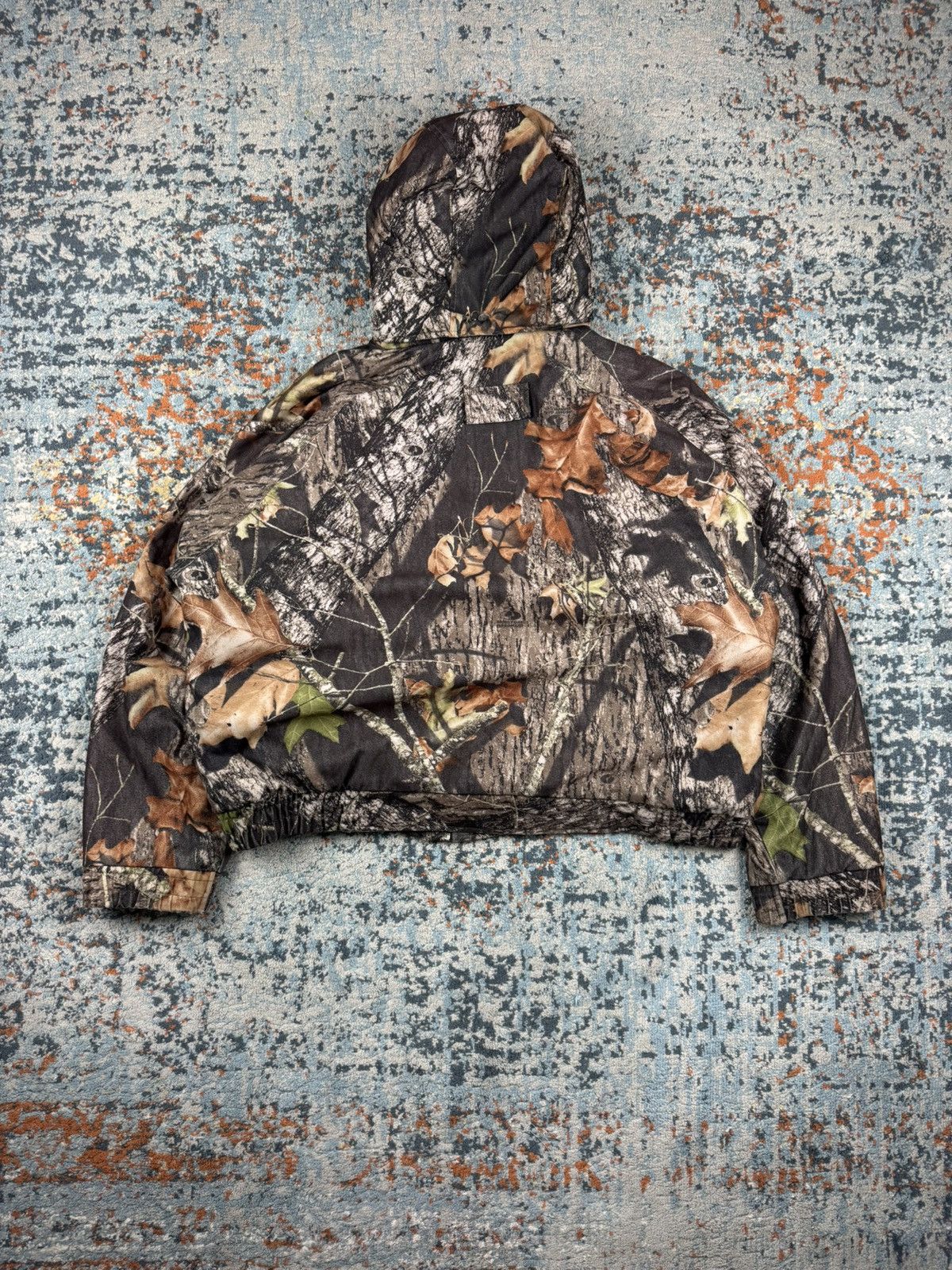 Mossy Oaks × Realtree × Vintage Vintage 90s Mossy Oak print boxy cargo booded hunting jacket Size US L / EU 52-54 / 3 - 2 Thumbnail