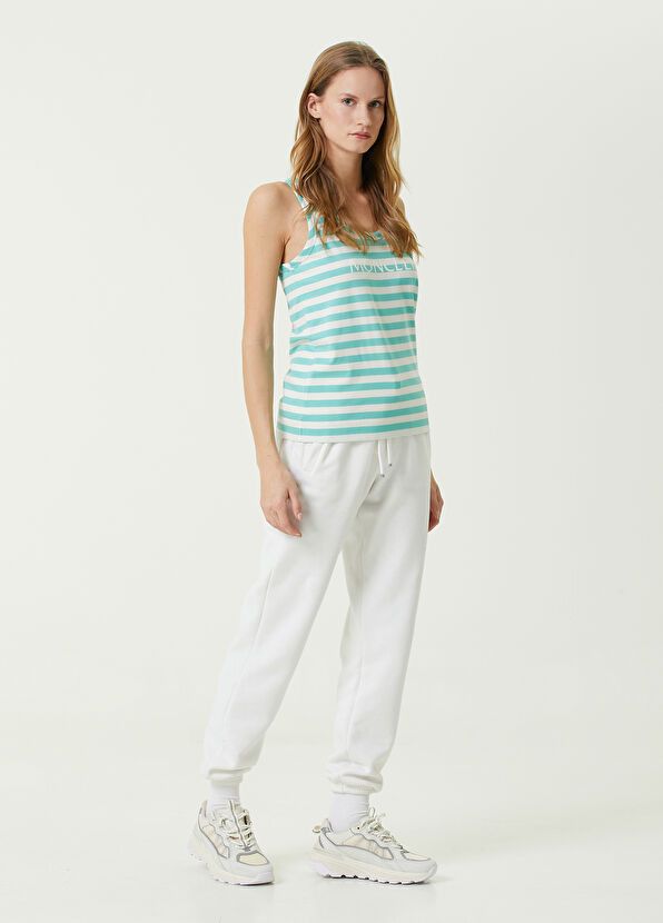 Moncler o1y1125 Tank Top in Green/White Size S / US 4 / IT 40 - 5 Thumbnail