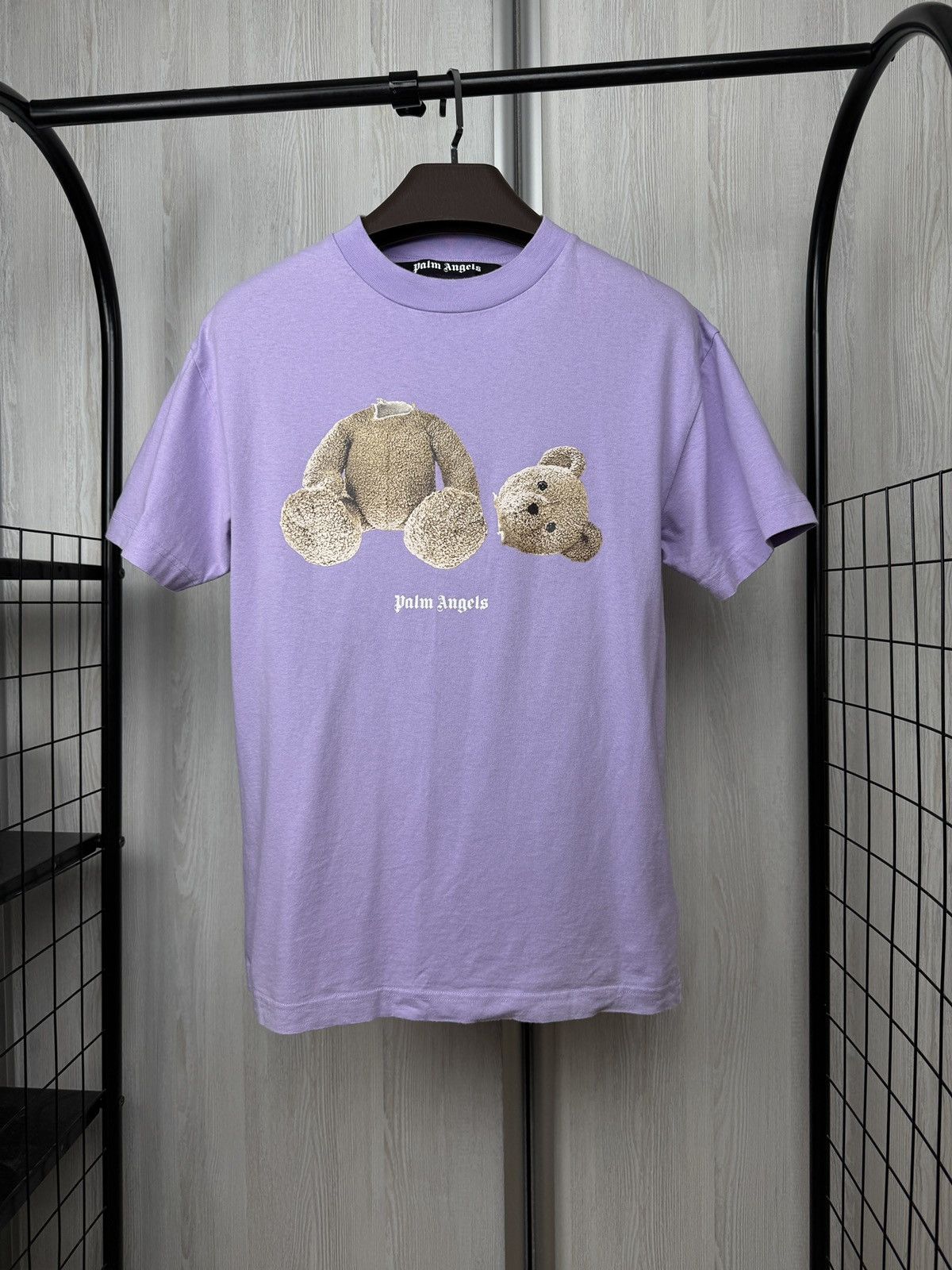 Palm Angels Kill The Bear Lilac Tee Shirt Small