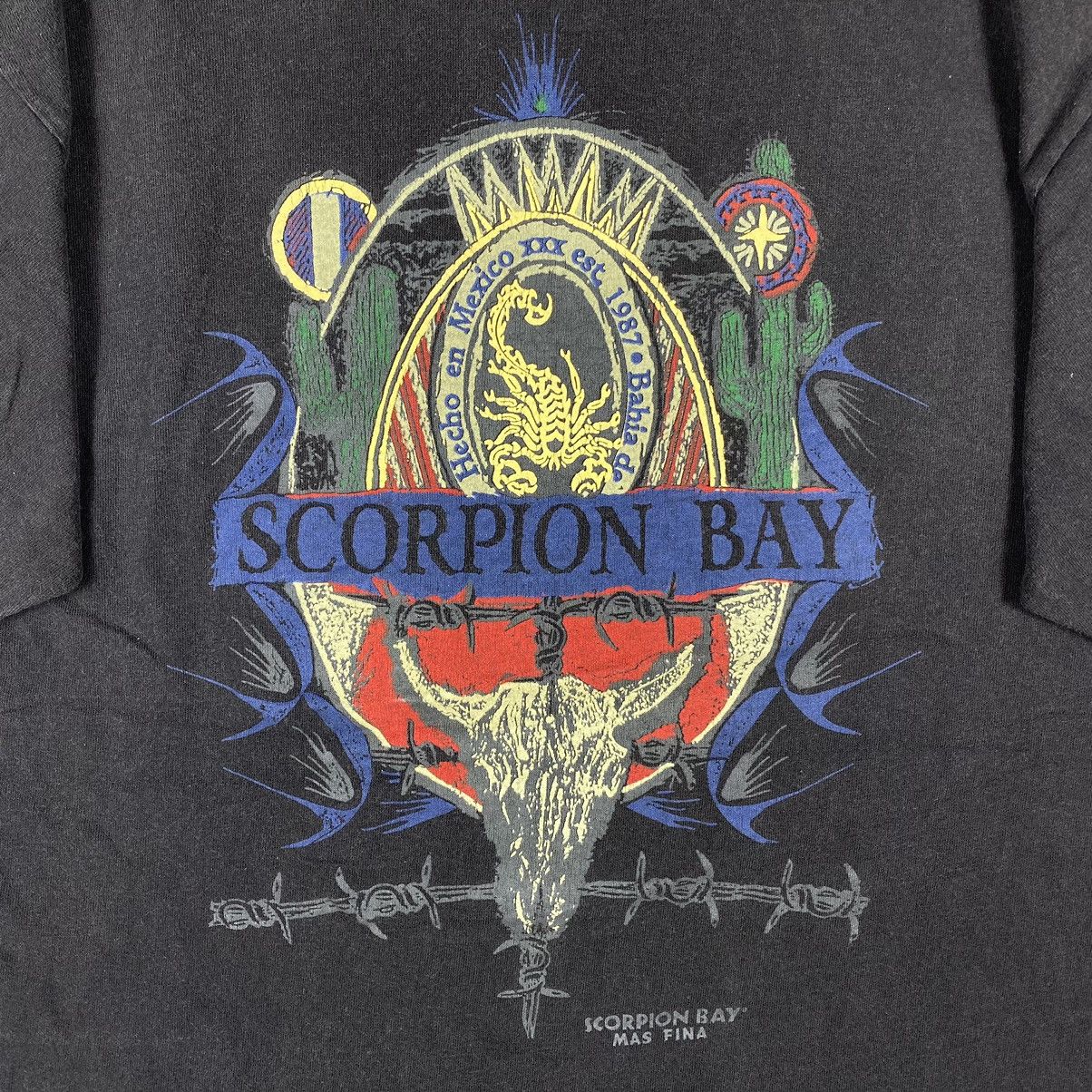 Vintage Vintage 90's SCORPION BAY Hecho En Mexico Graphic Surf Tee Size US M / EU 48-50 / 2 - 3 Thumbnail