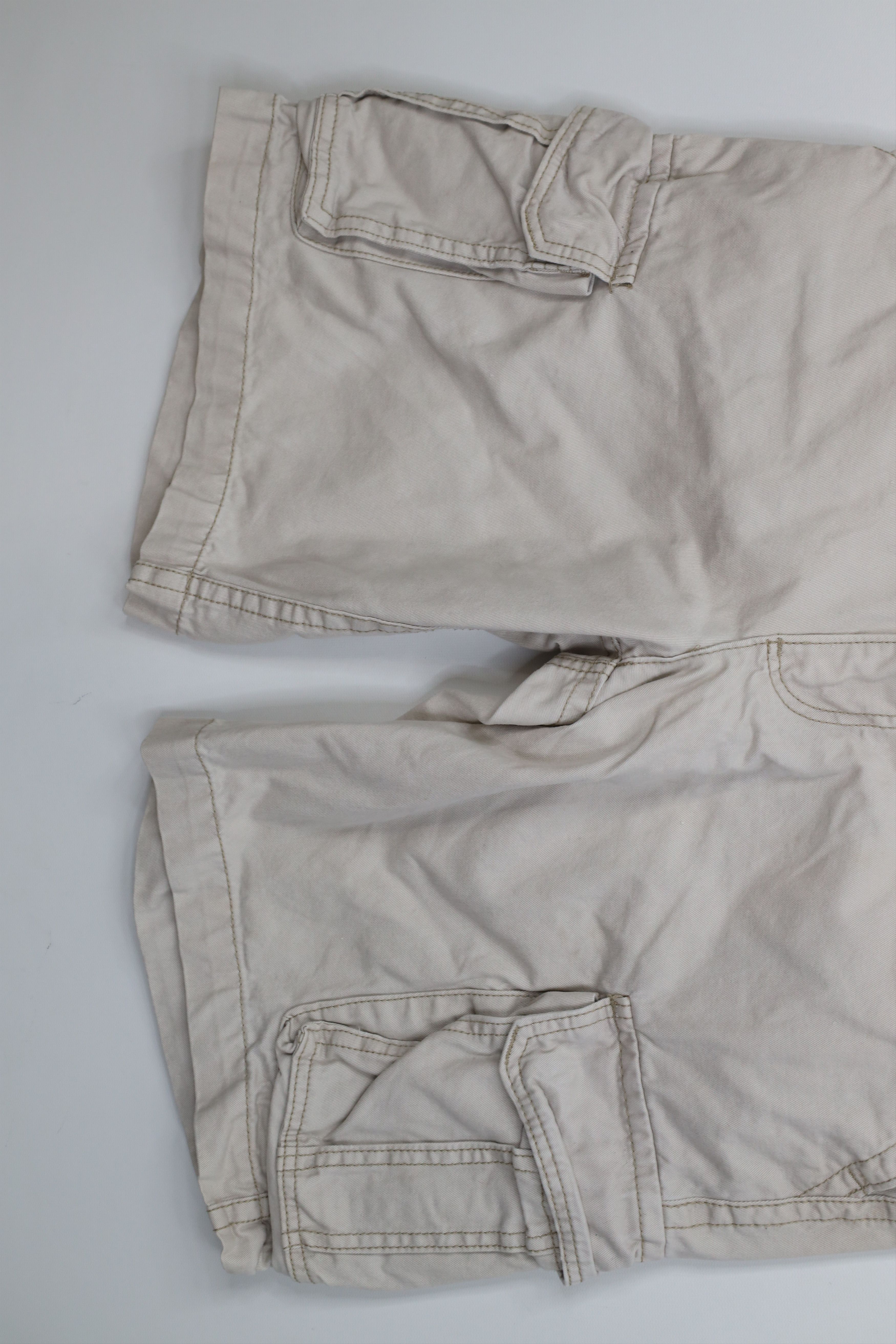 Aeropostale Vintage Y2K Aeropostale Heavyweight Cargo Shorts Beige Size US 32 / EU 48 - 4 Thumbnail