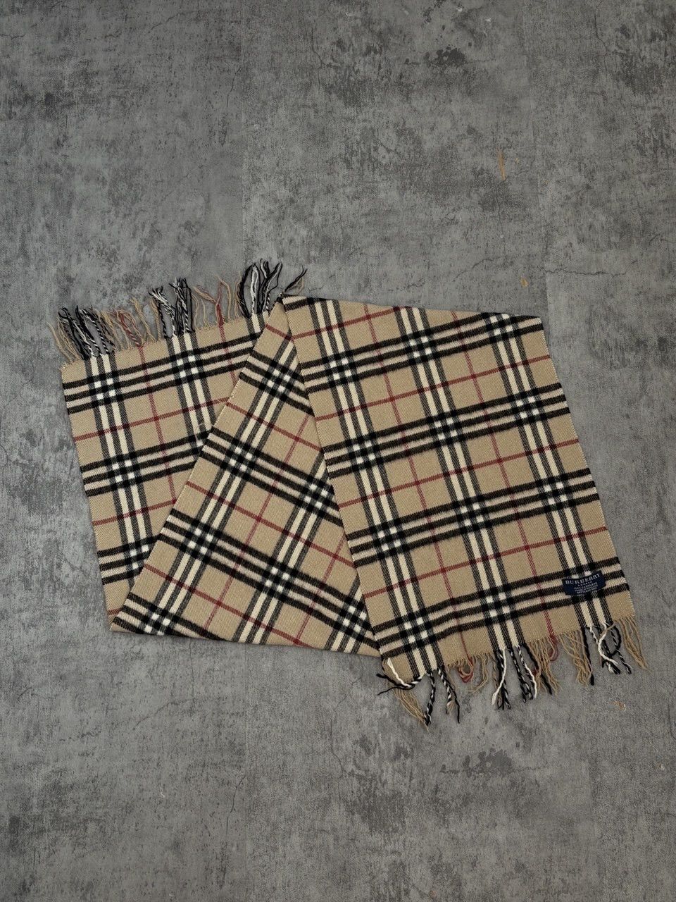 Burberry Burberry London Nova Check Pattern Beige Cashmere Scarf Size ONE SIZE - 1 Thumbnail
