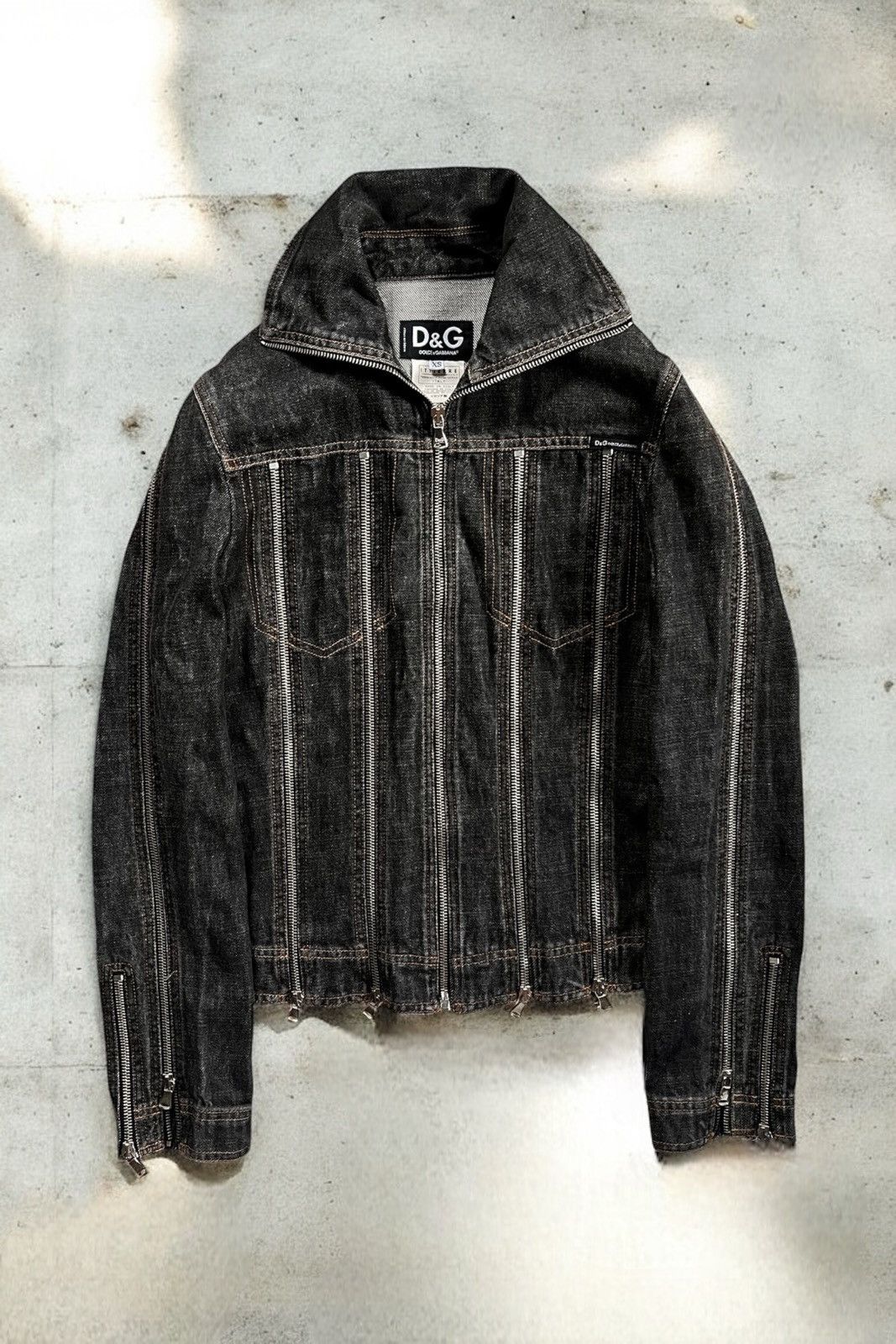 Dolce & Gabbana SS03 Dolce & Gabbana Multi Zips Denim jacket Size XS / US 0-2 / IT 36-38 - 2 Thumbnail