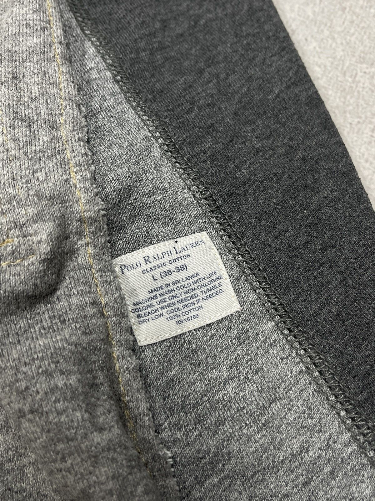 Polo Ralph Lauren Vintage Polo Ralph Lauren Castom Patchwork Sweatpants Grey Size US 34 / EU 50 - 8 Thumbnail