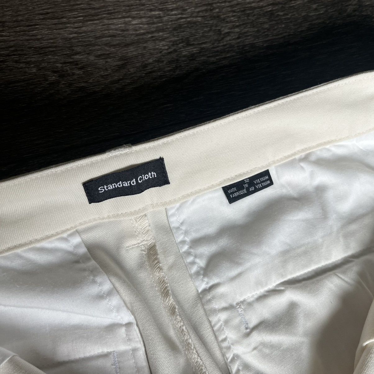 Standard Cloth × Urban Outfitters Standard Cloth Jason Piping Pleated Trousers Pants 32 Ivory Size US 32 / EU 48 - 7 Thumbnail