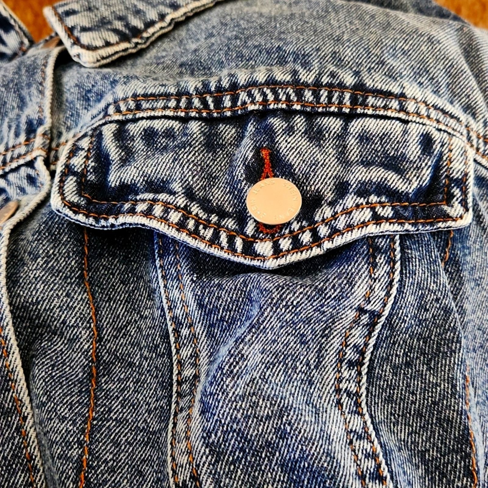 Shein DISTRESSED ☆ MED. BLUE DENIM ☆ CROPPED VEST ☆ 4x ☆ NWT Size 4XL / US 24-26 - 6 Thumbnail