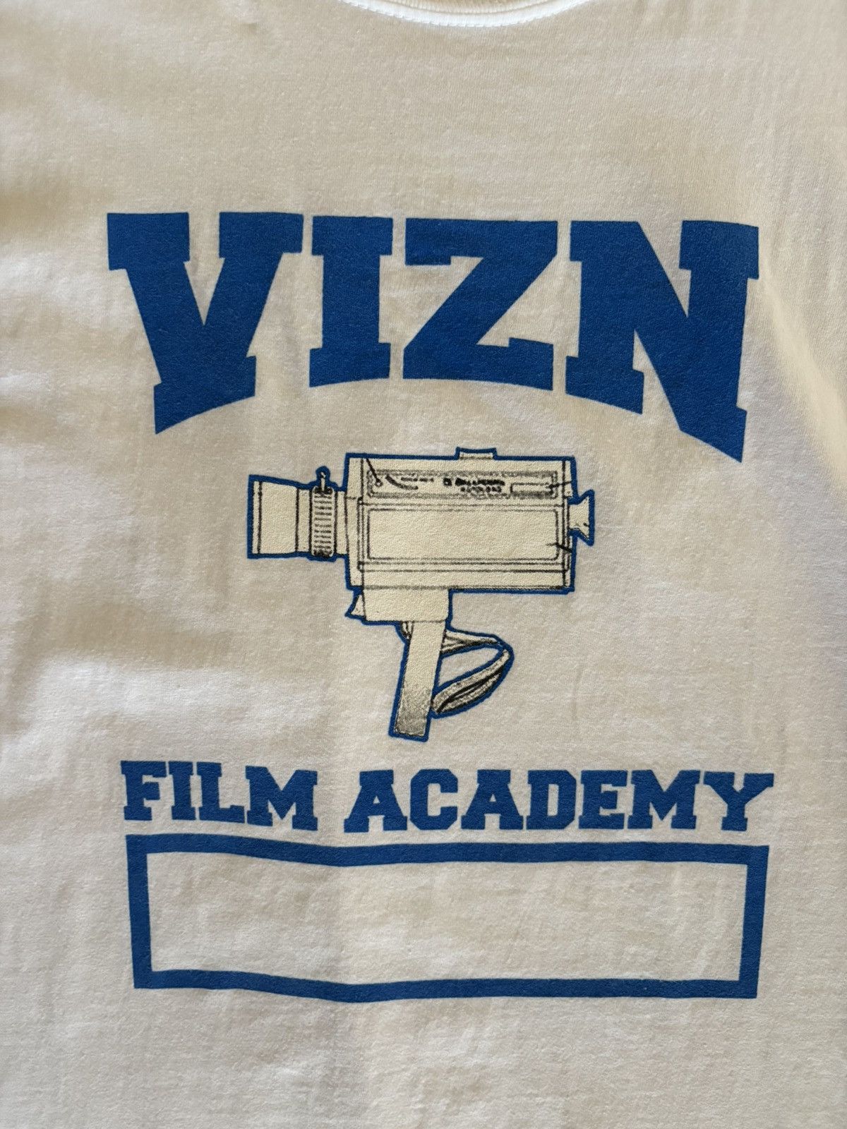 Joy Divizn Vizn Film Academy Tee White + Blue Large / Camera Video Size US L / EU 52-54 / 3 - 2 Thumbnail