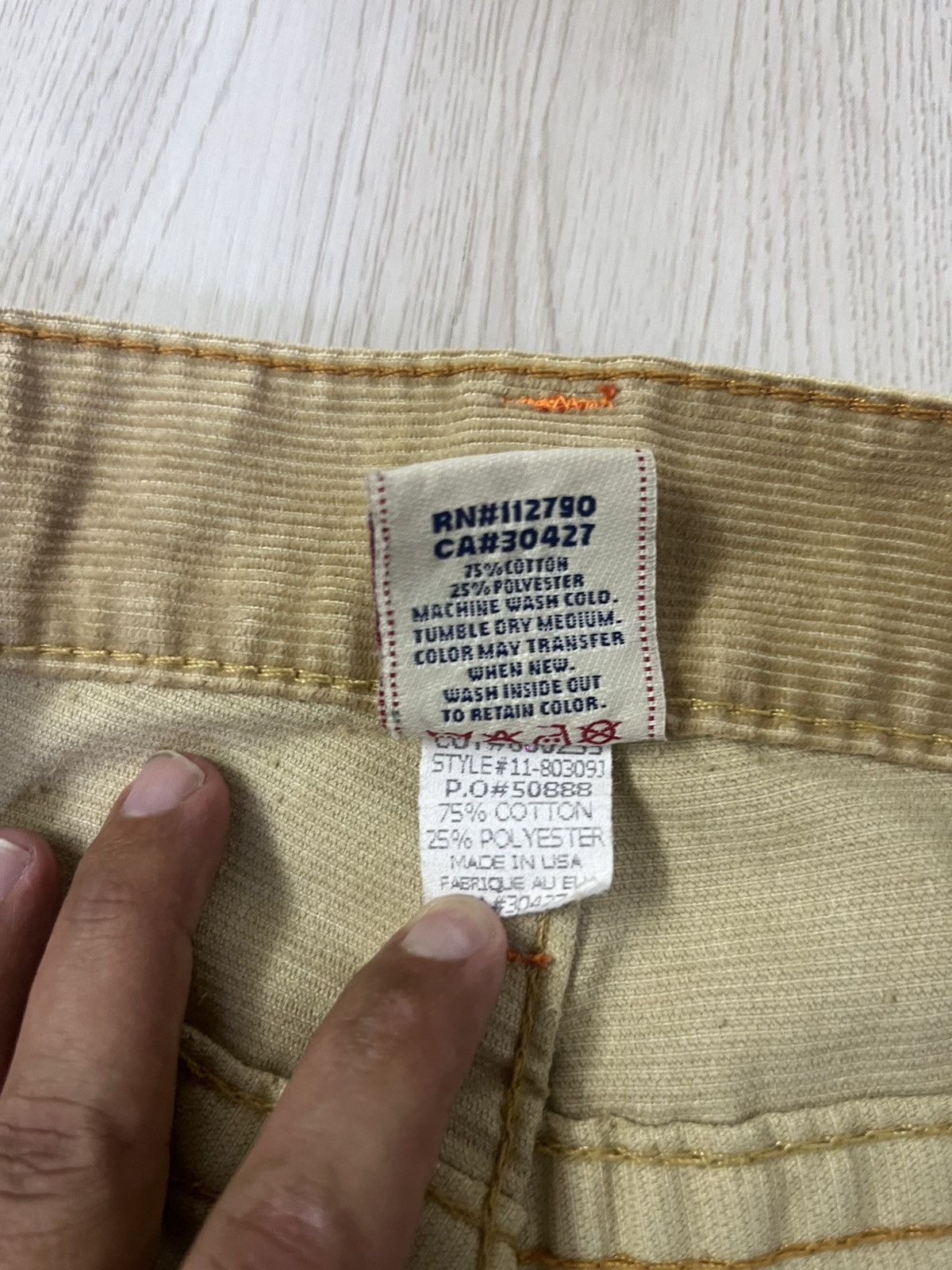 True Religion Vintage True Religion Corduroy Flared Pant Size US 32 / EU 48 - 9 Thumbnail