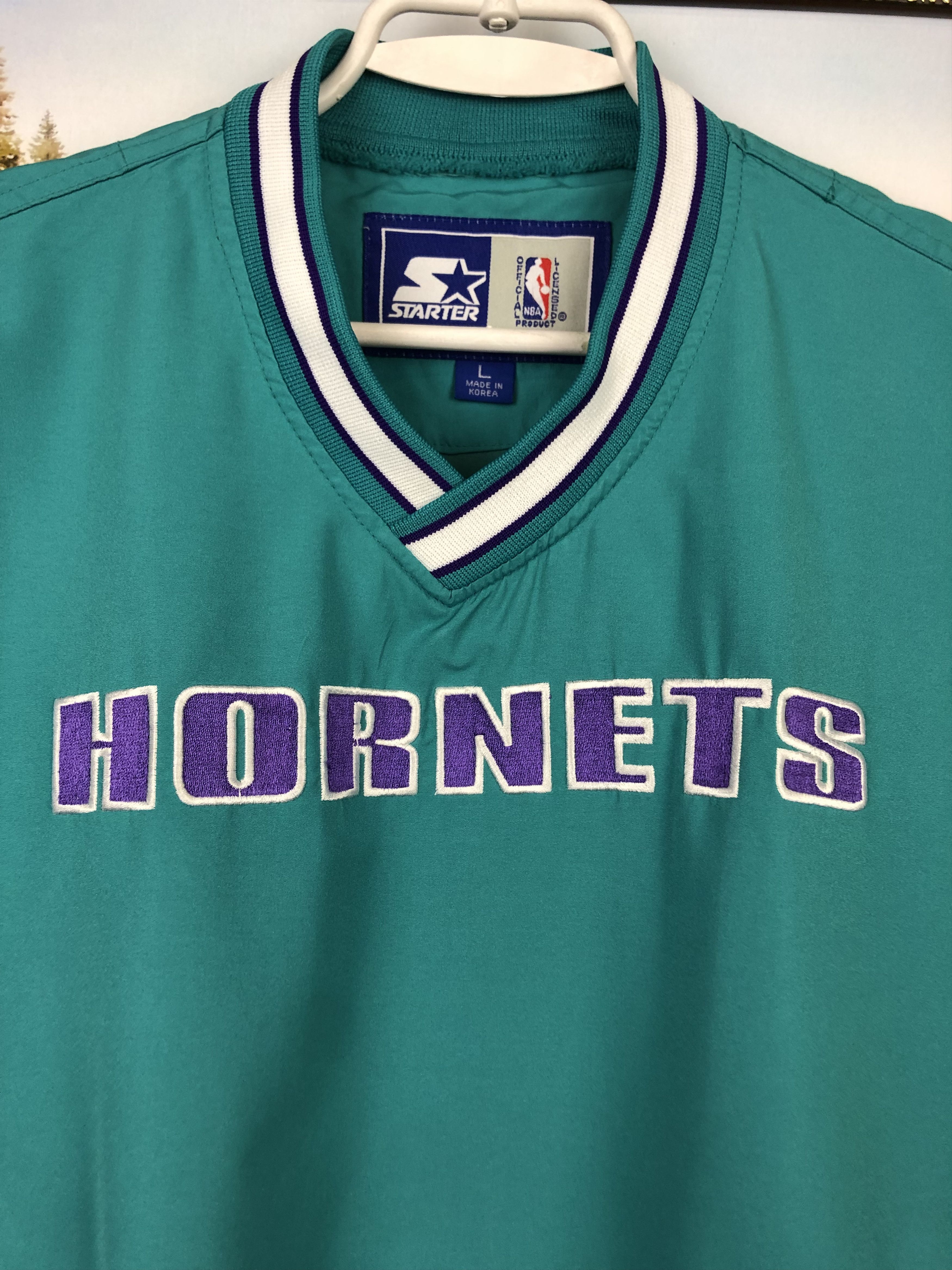Starter Vintage Starter Charlotte Hornest Jacket Bomber Windbreaker Size M / US 6-8 / IT 42-44 - 3 Thumbnail