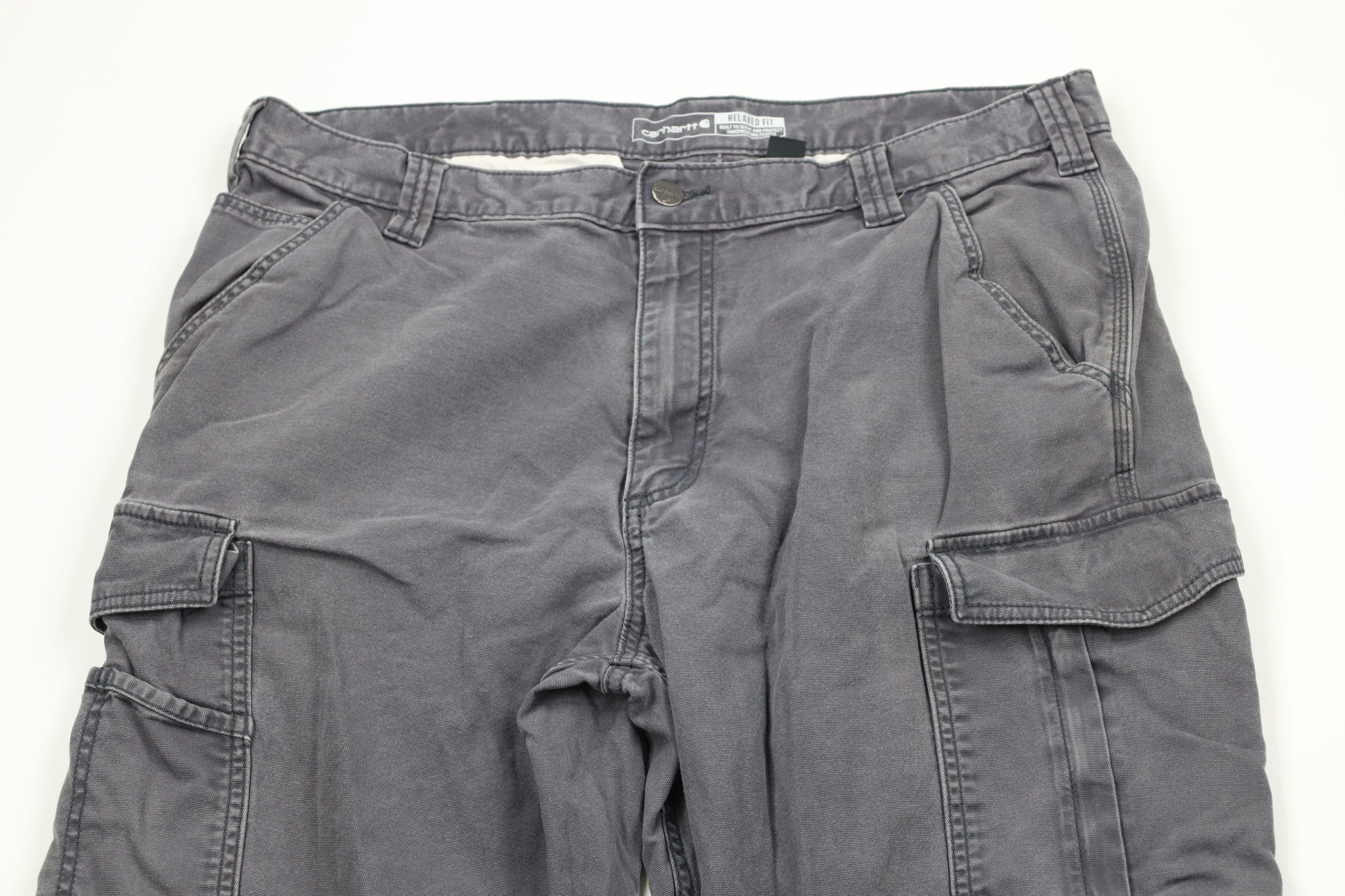 Carhartt Vintage Carhartt Spell Out Relaxed Fit Wide Leg Cargo Pants Size US 38 / EU 54 - 2 Thumbnail