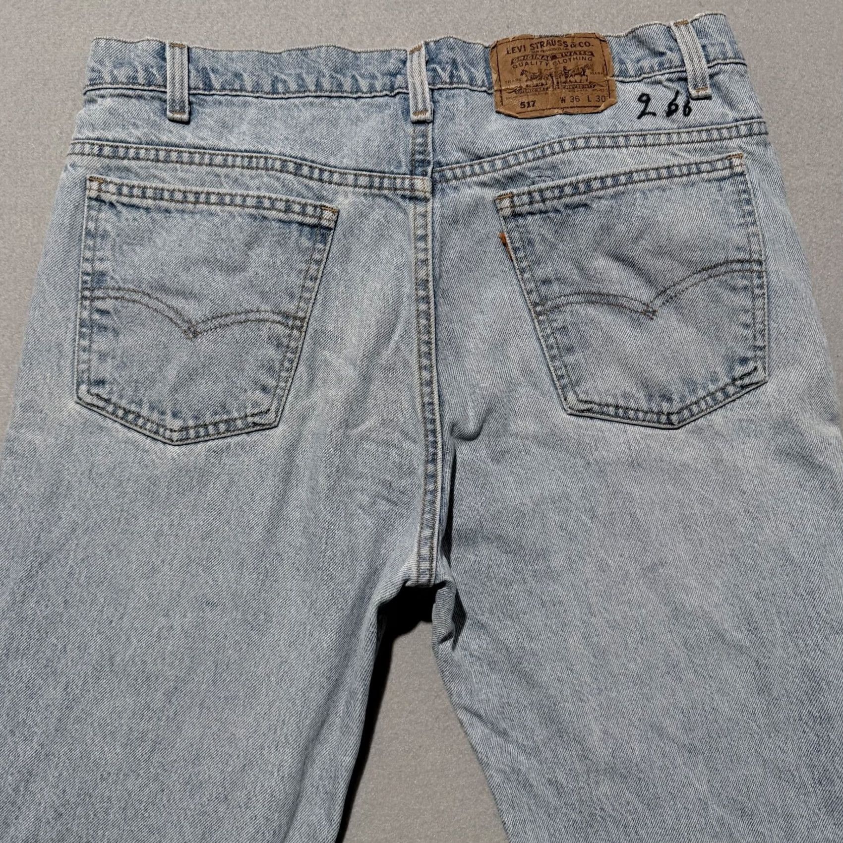 Levi's Levi's Jeans Men's 517 Blue Denim Pockets Relaxed Bootcut - 36x30 USA Made Size US 36 / EU 52 - 4 Thumbnail