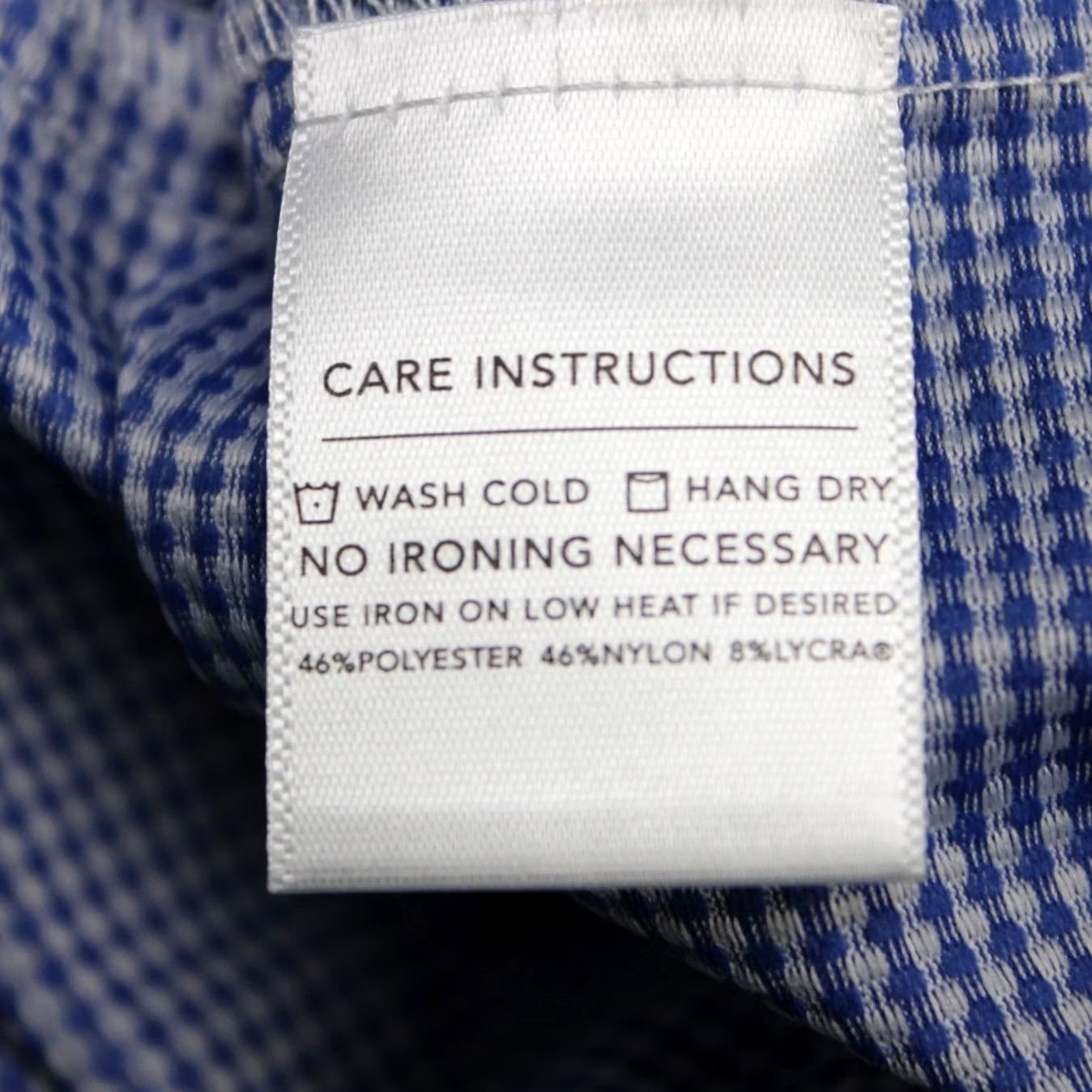 Mizzen+Main Mizzen+Main Shirt Mens XL Blue Check Spinnaker Trim Fit Stretch Long Sleeve Size US XL / EU 56 / 4 - 7 Thumbnail