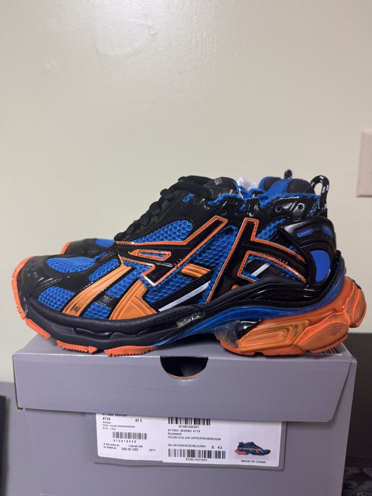 Balenciaga Balenciaga Blue and Orange Runner 42 Size US 9 / EU 42 - 1 Thumbnail