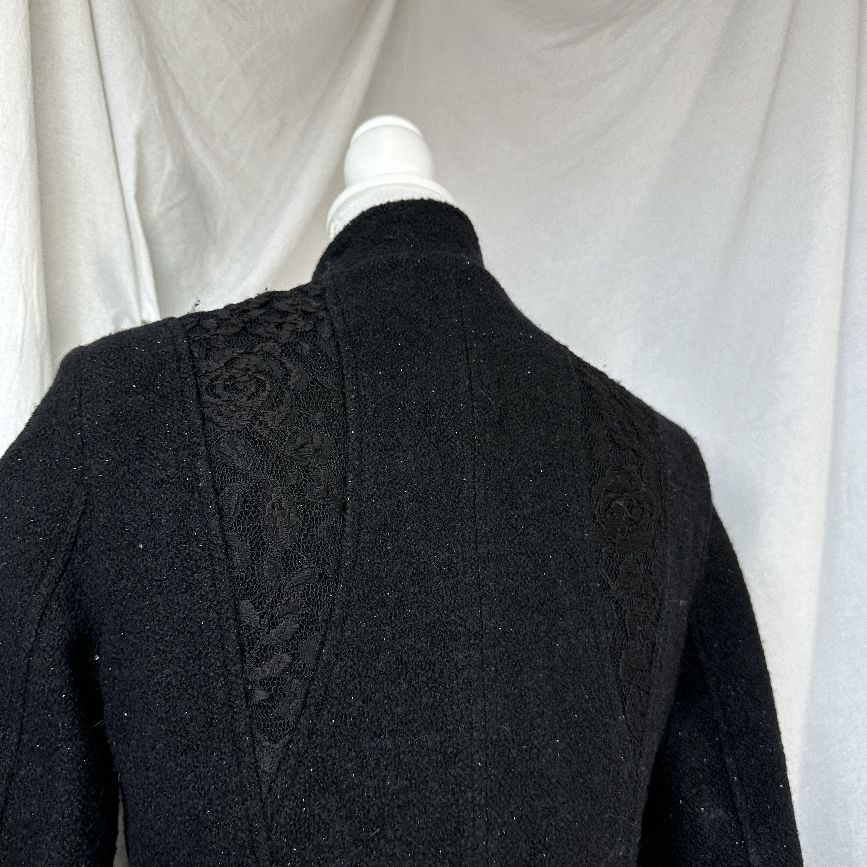Vintage Avant Garde Vintage Y2K Archive Goth Cut Out Lace Coat Size M / US 6-8 / IT 42-44 - 6 Thumbnail