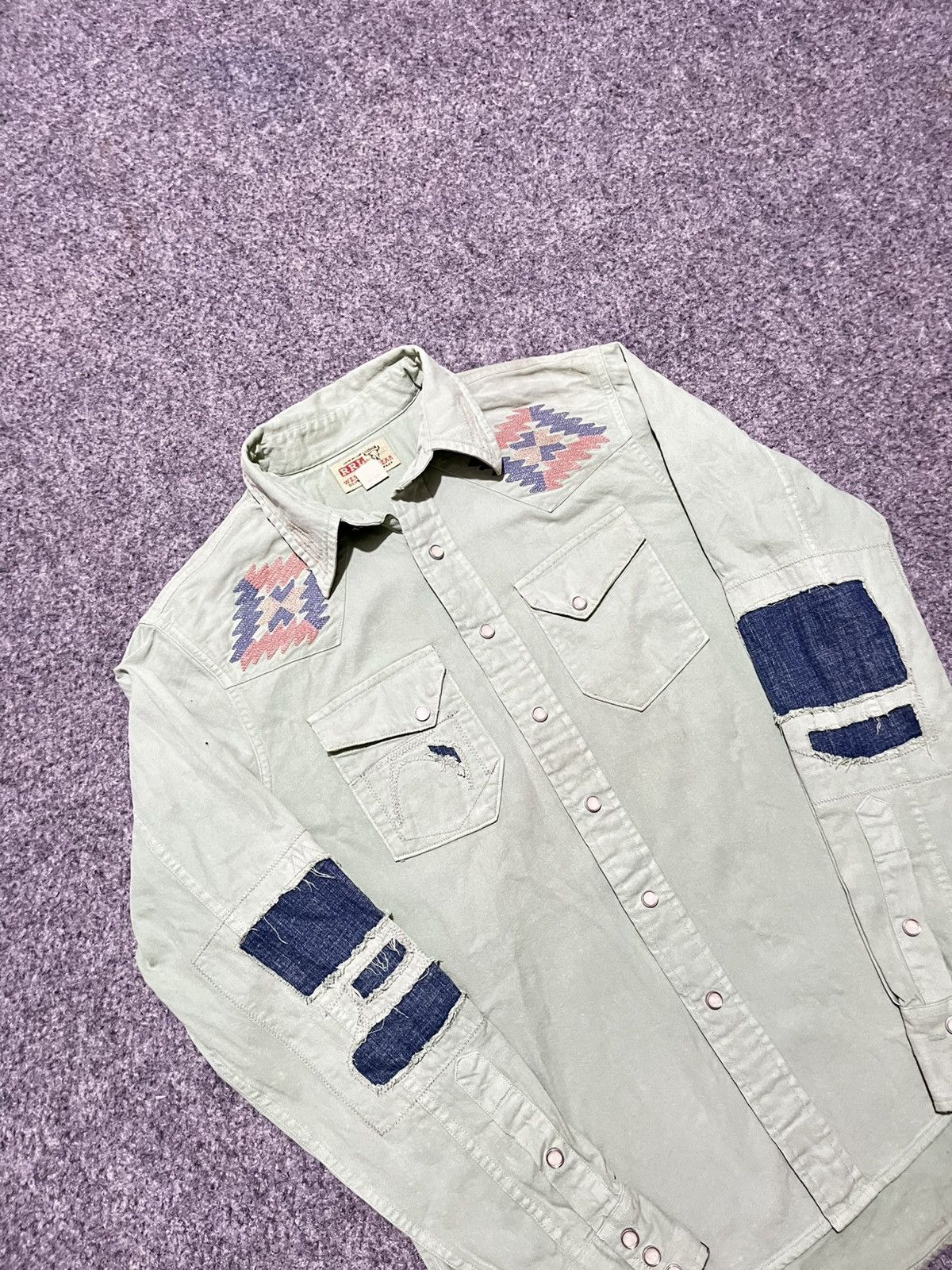 RRL Ralph Lauren ❌❌SOLD❌❌Vintage RRL Western Wear Longsshirt Size US M / EU 48-50 / 2 - 10 Thumbnail