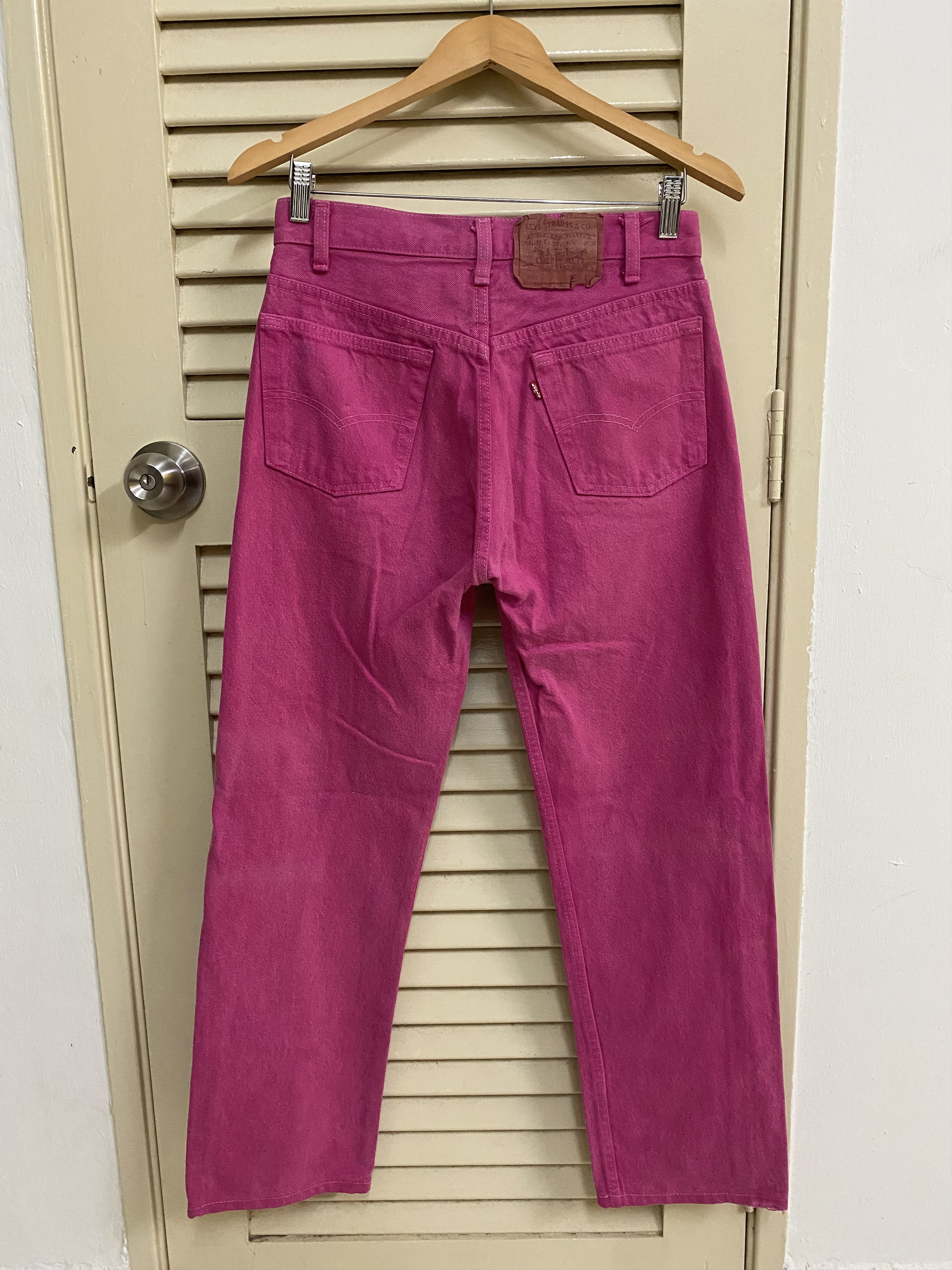 Levi's Rare Pink Vintage Levis 501 Made in Usa Jeans Denim Size US 29 - 2 Thumbnail