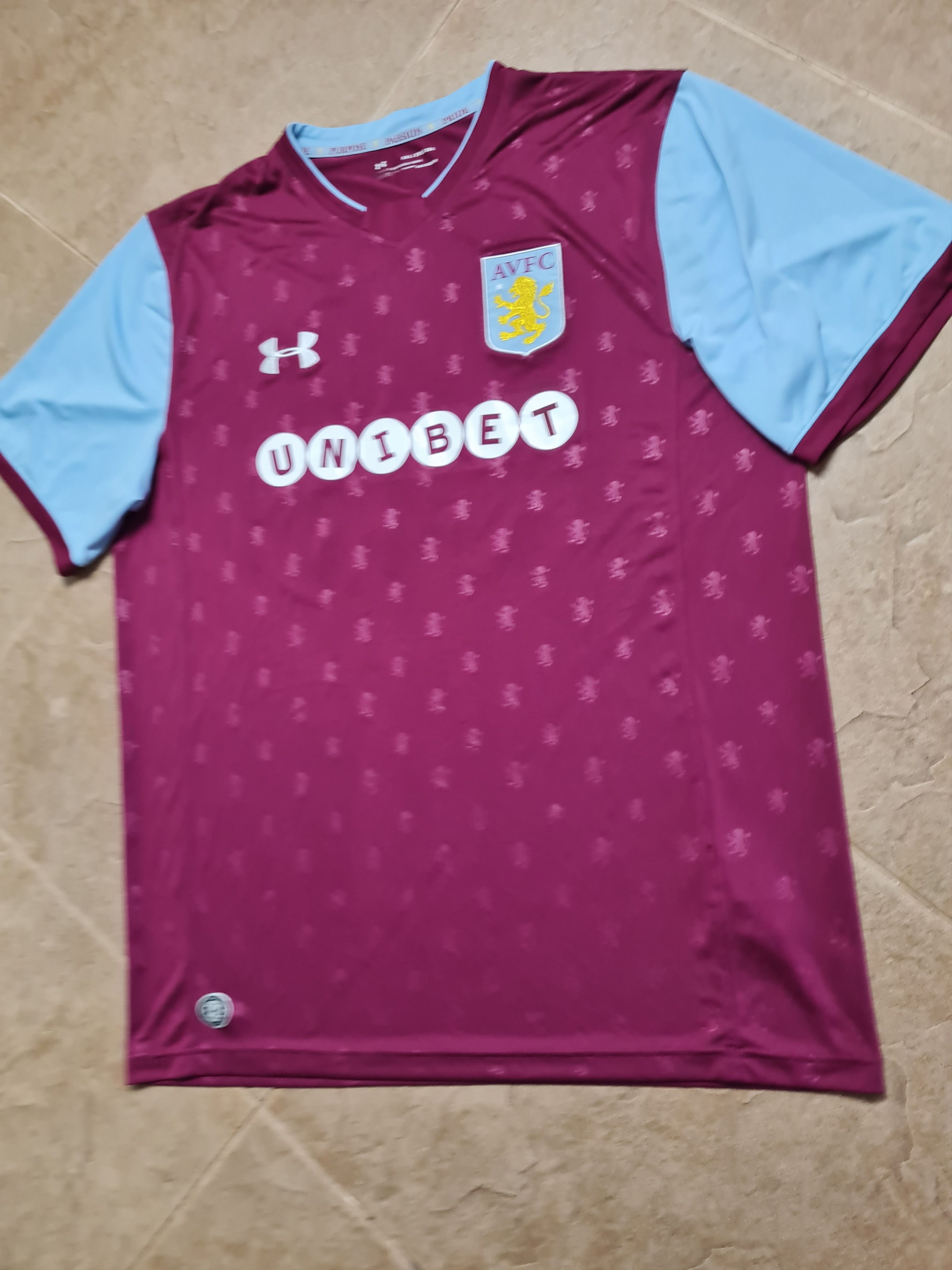 Under Armour Aston Villa Football shirt 2017 Soccer Trikot Under Armour Size US XXL / EU 58 / 5 - 2 Thumbnail