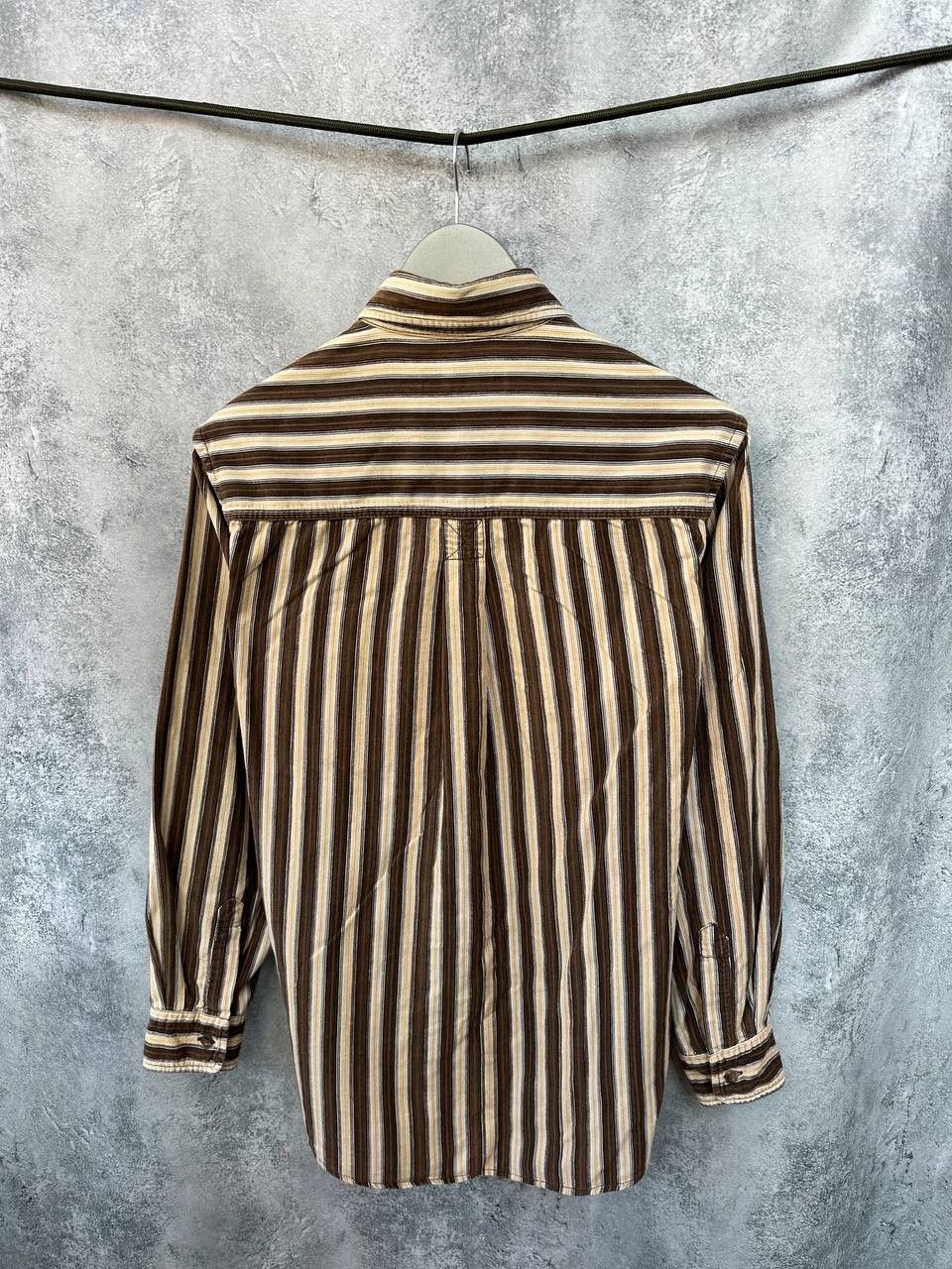 Kansai Yamamoto Jeans Striped Shirt NPE 777 Button Up