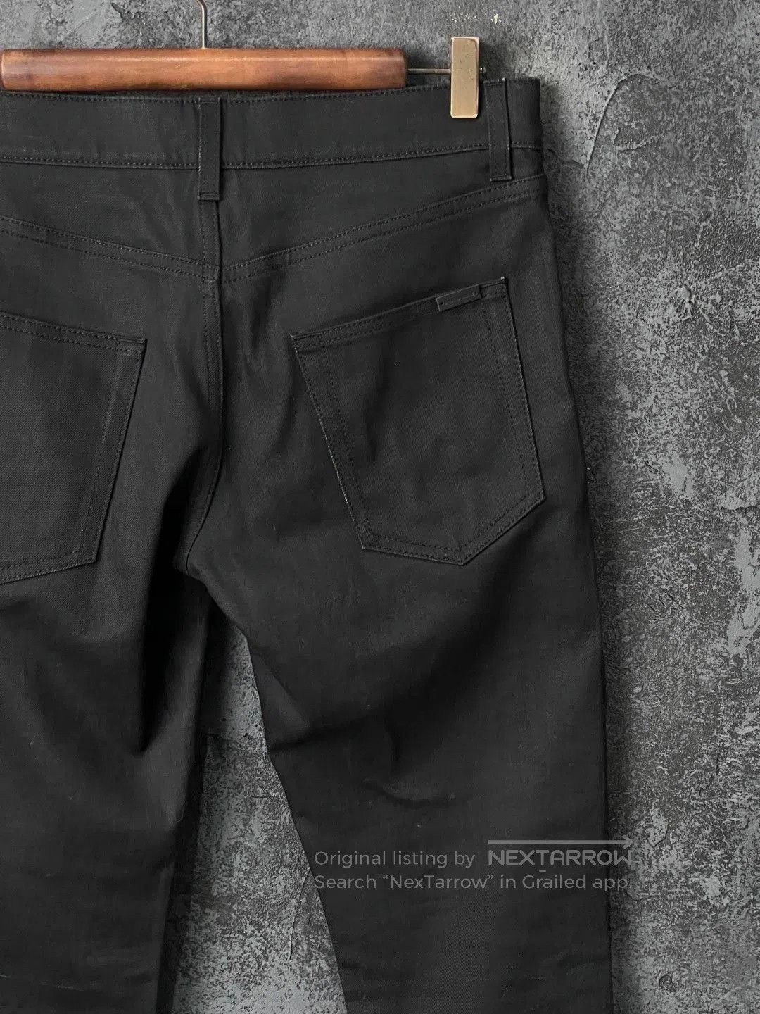 Saint Laurent Paris Saint Laurent Black Cotton Jeans. Size US 34 / EU 50 - 6 Thumbnail