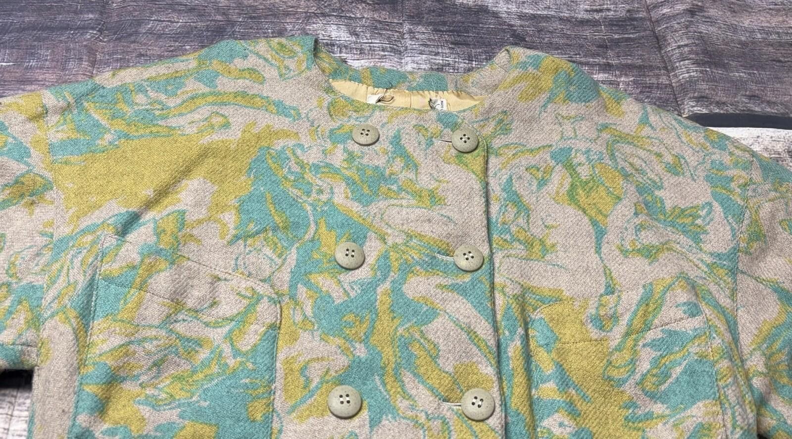 The Unbranded Brand VTG Wool Jacket Womens Medium Made in France Double Breasted Size M / US 6-8 / IT 42-44 - 4 Thumbnail