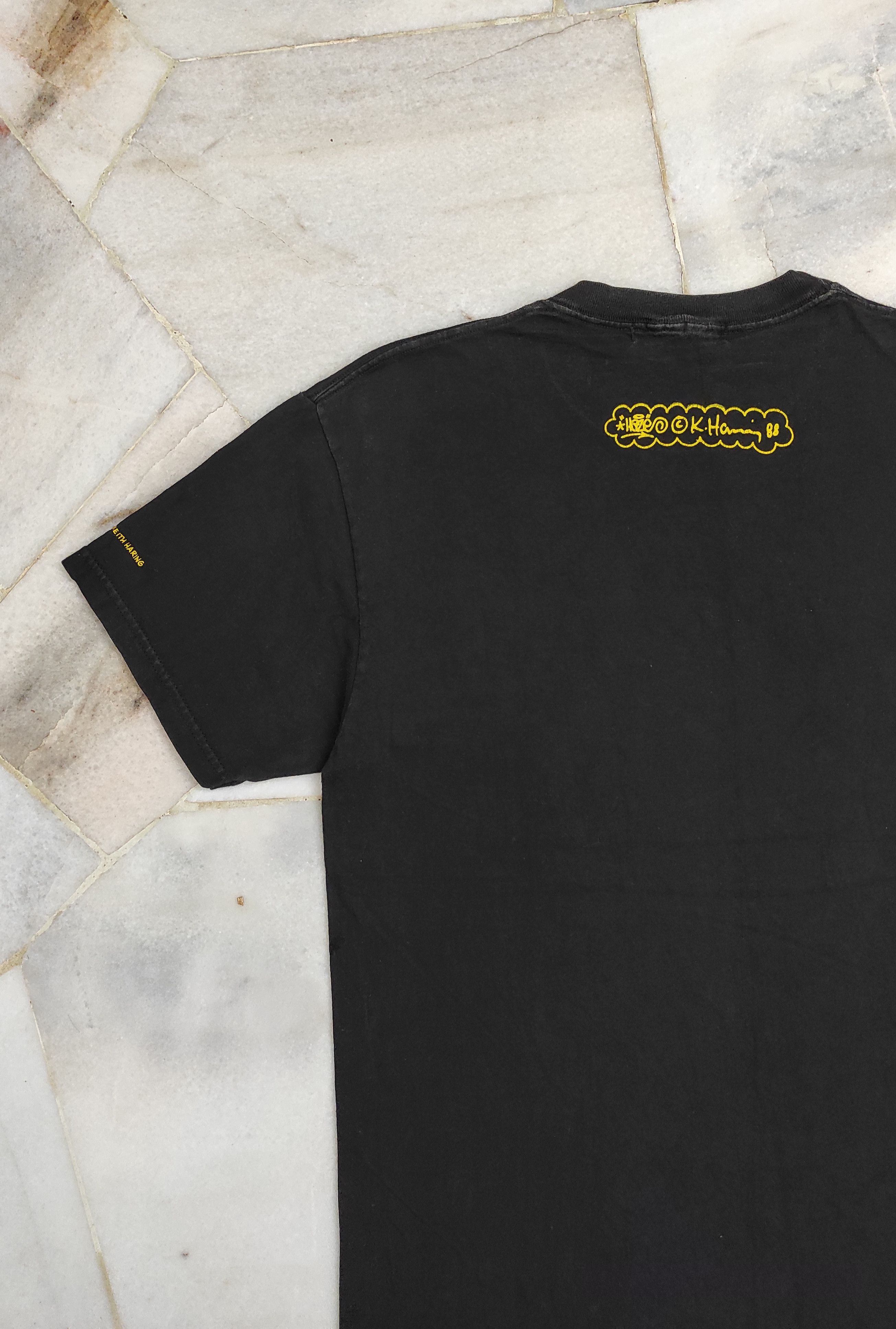 Haze Ultra rare Keith Haring x Haze "Bat" tshirt, circa 1988 Size US S / EU 44-46 / 1 - 6 Thumbnail