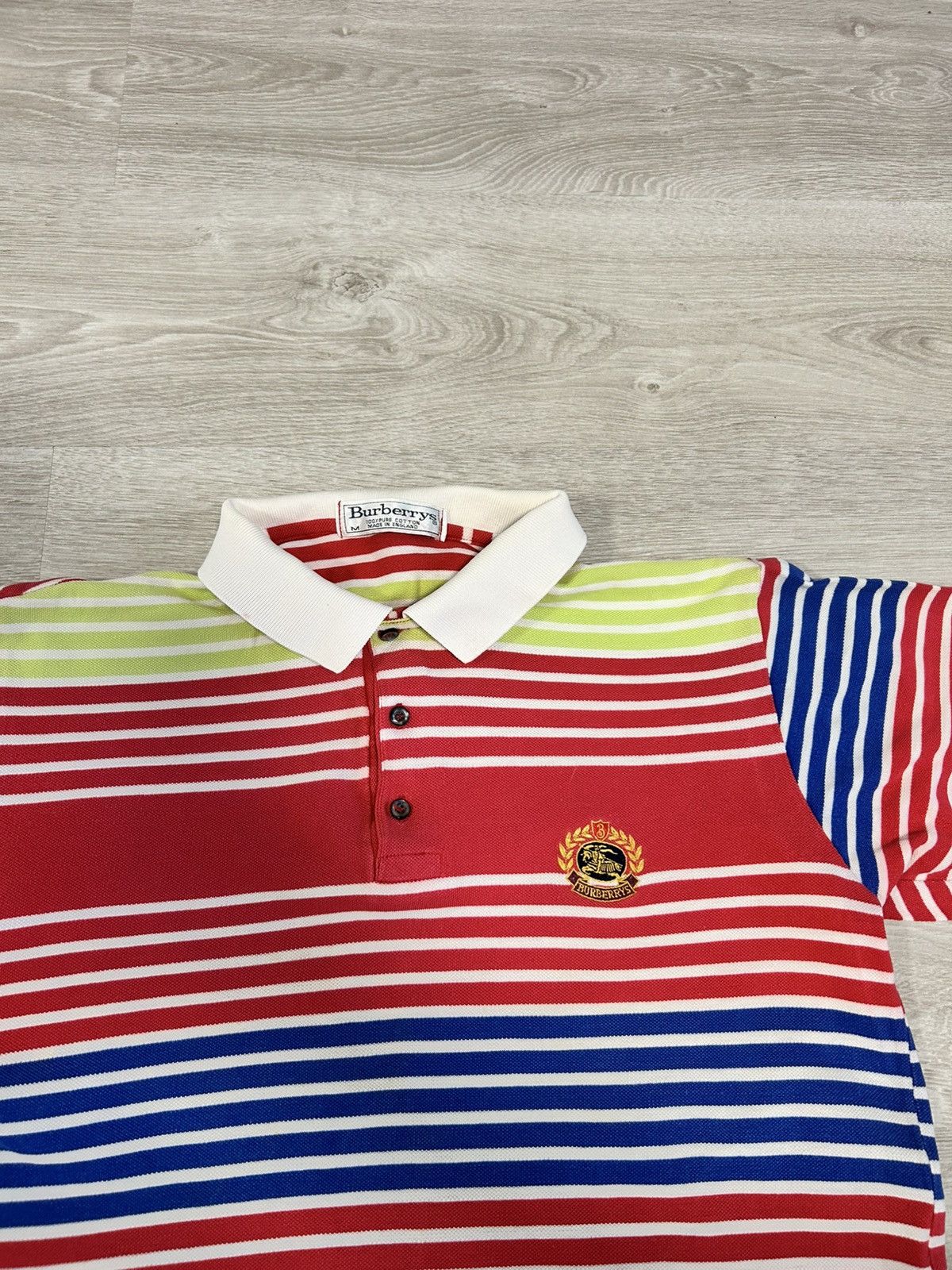 Burberry Vintage Burberrys London Polo Striped Size M UK product Size US M / EU 48-50 / 2 - 1 Thumbnail