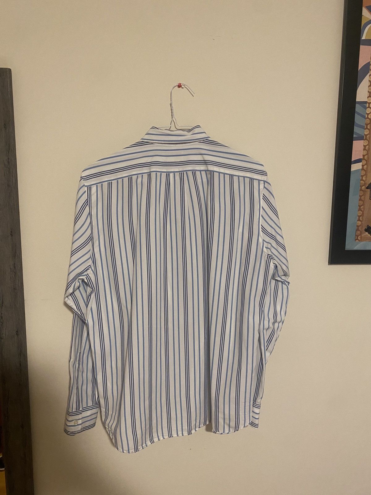 J.Crew J crew blue vertical stripe shirt Size US L / EU 52-54 / 3 - 4 Thumbnail