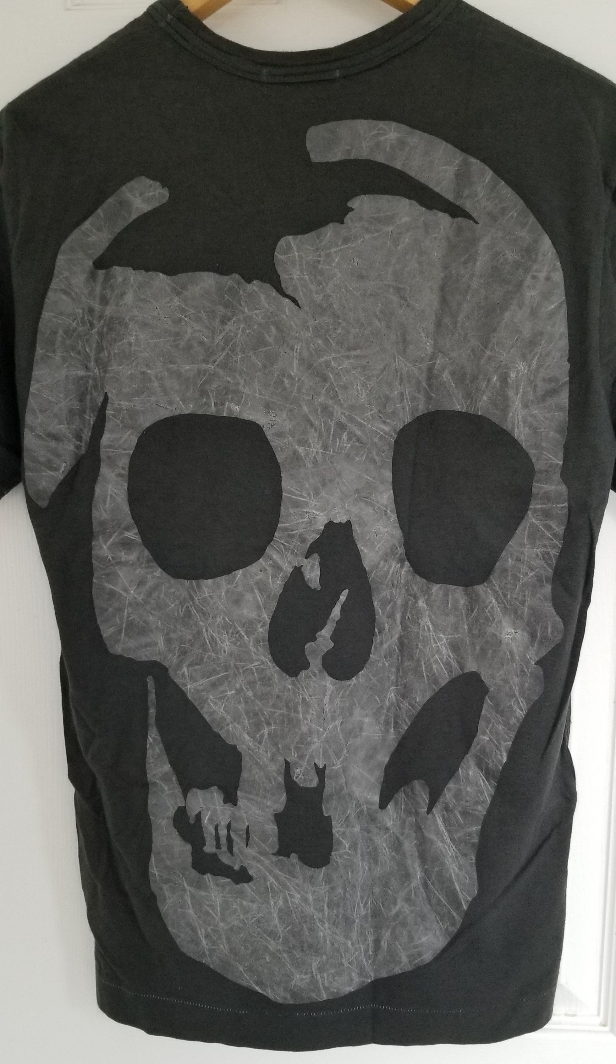 Comme des Garcons Homme Plus Comme Des Garcons Homme Plus Digenova Black Grey Skull Shirt Size S / US 4 / IT 40 - 2 Thumbnail