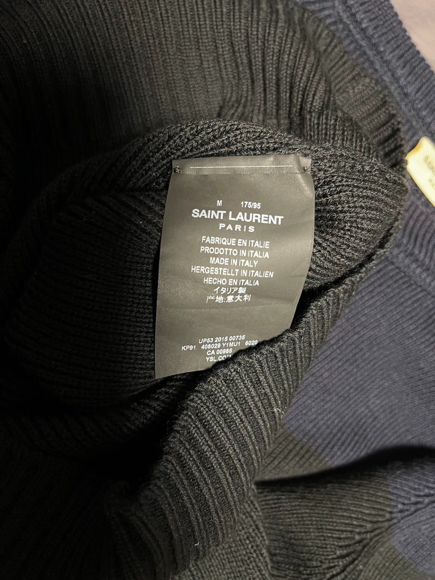 Saint Laurent Paris SLP 16SS Side Zip Colorblock Sweater M Size M / US 6-8 / IT 42-44 - 4 Thumbnail