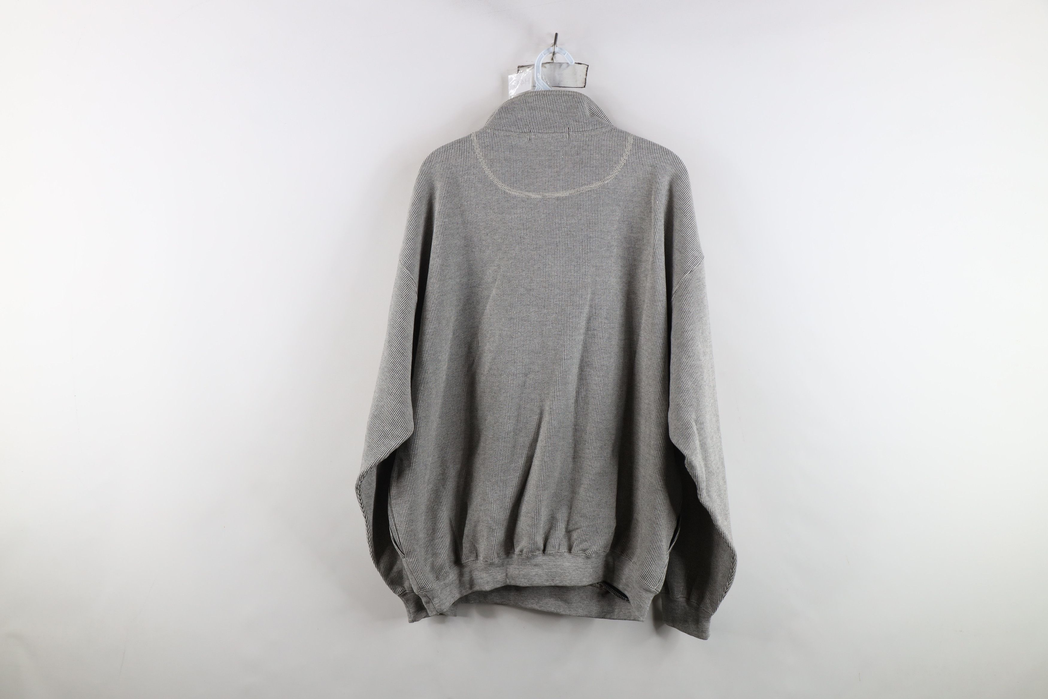 Vintage Vintage 90s Streetwear Knit Half Zip Pullover Sweatshirt Size US L / EU 52-54 / 3 - 11 Thumbnail