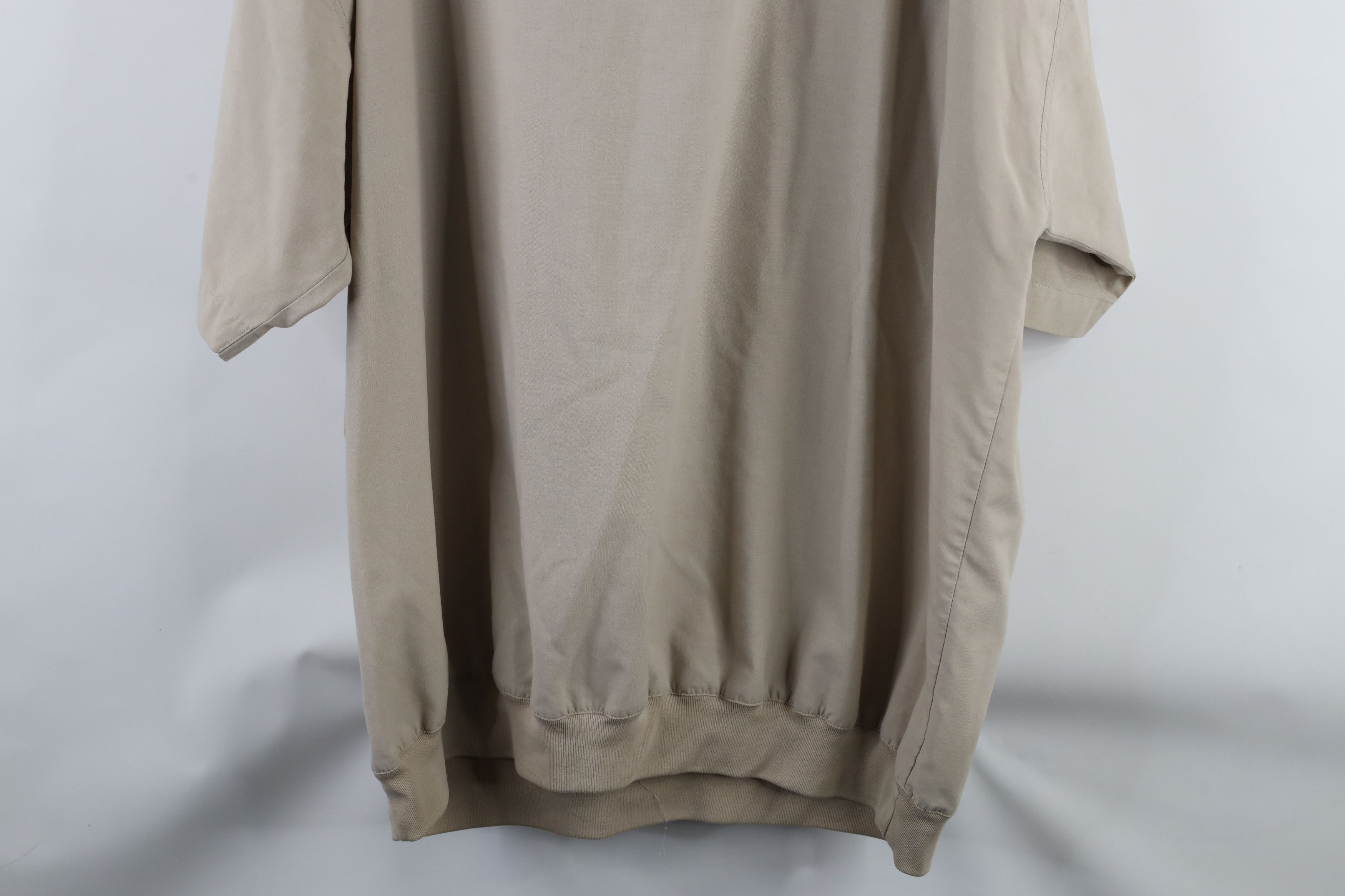 Vintage Vintage 90s Streetwear Ribbed Pullover Polo Shirt Beige Size US XXL / EU 58 / 5 - 11 Thumbnail