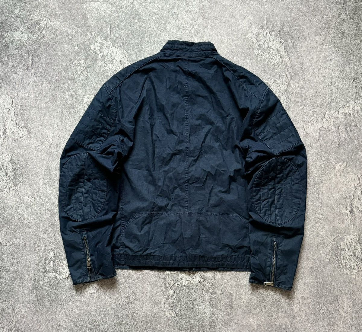 Polo Ralph Lauren × Vintage Polo Ralph Lauren XXL zip bomber style denim bike jacket 00s Size US XXL / EU 58 / 5 - 19 Thumbnail