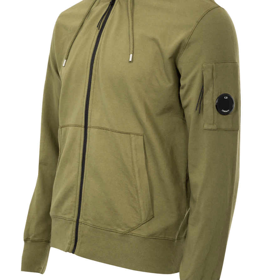 C.P. Company o1bcso1str1125 Light Fleece Hooded Sweatshirt in Green Size US XL / EU 56 / 4 - 3 Thumbnail