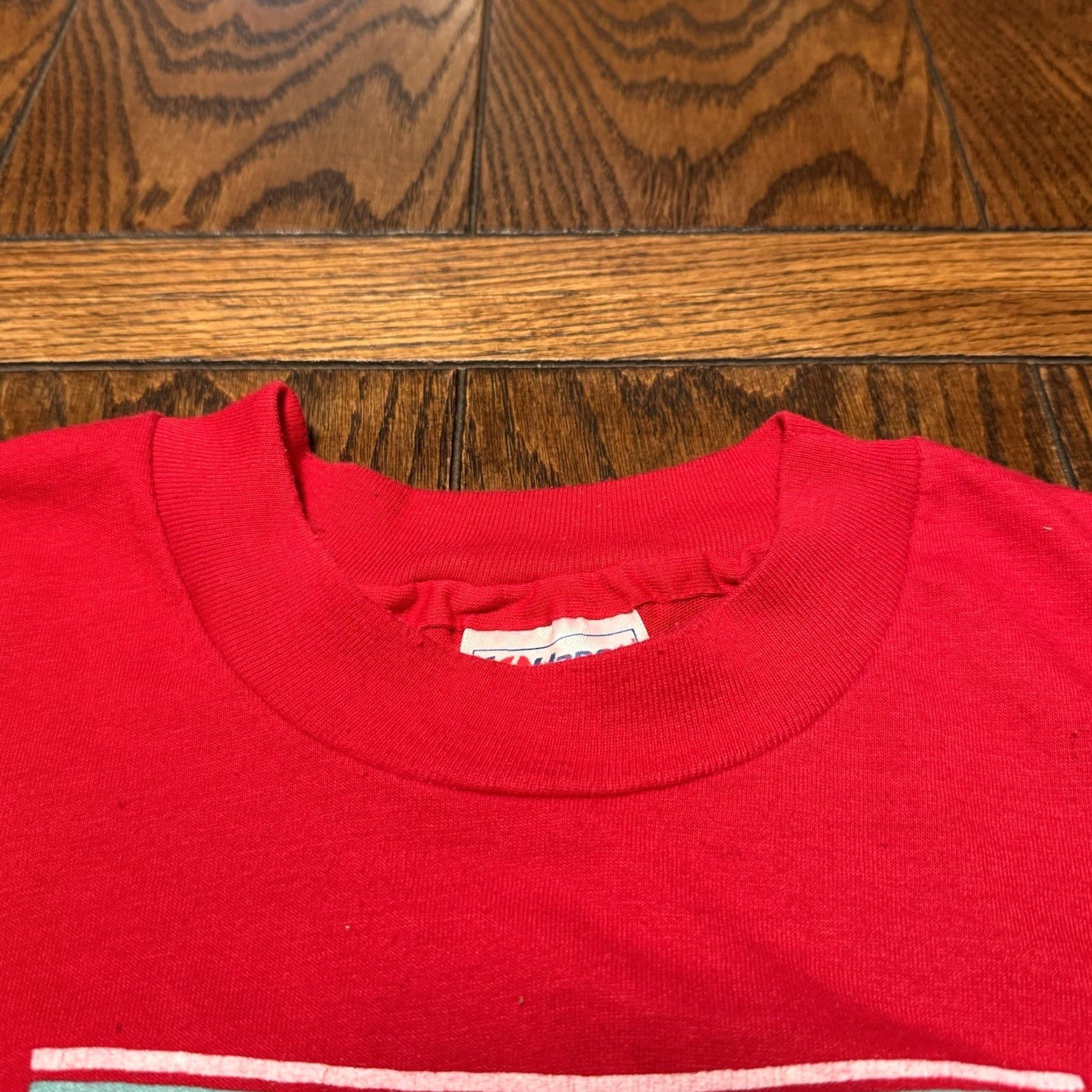 Vintage VINTAGE Pittsburgh Skyline T Shirt XL 1980s USA Point State Park PA Bridges Boat Mens Graphic Tee Red Size US XL / EU 56 / 4 - 5 Thumbnail