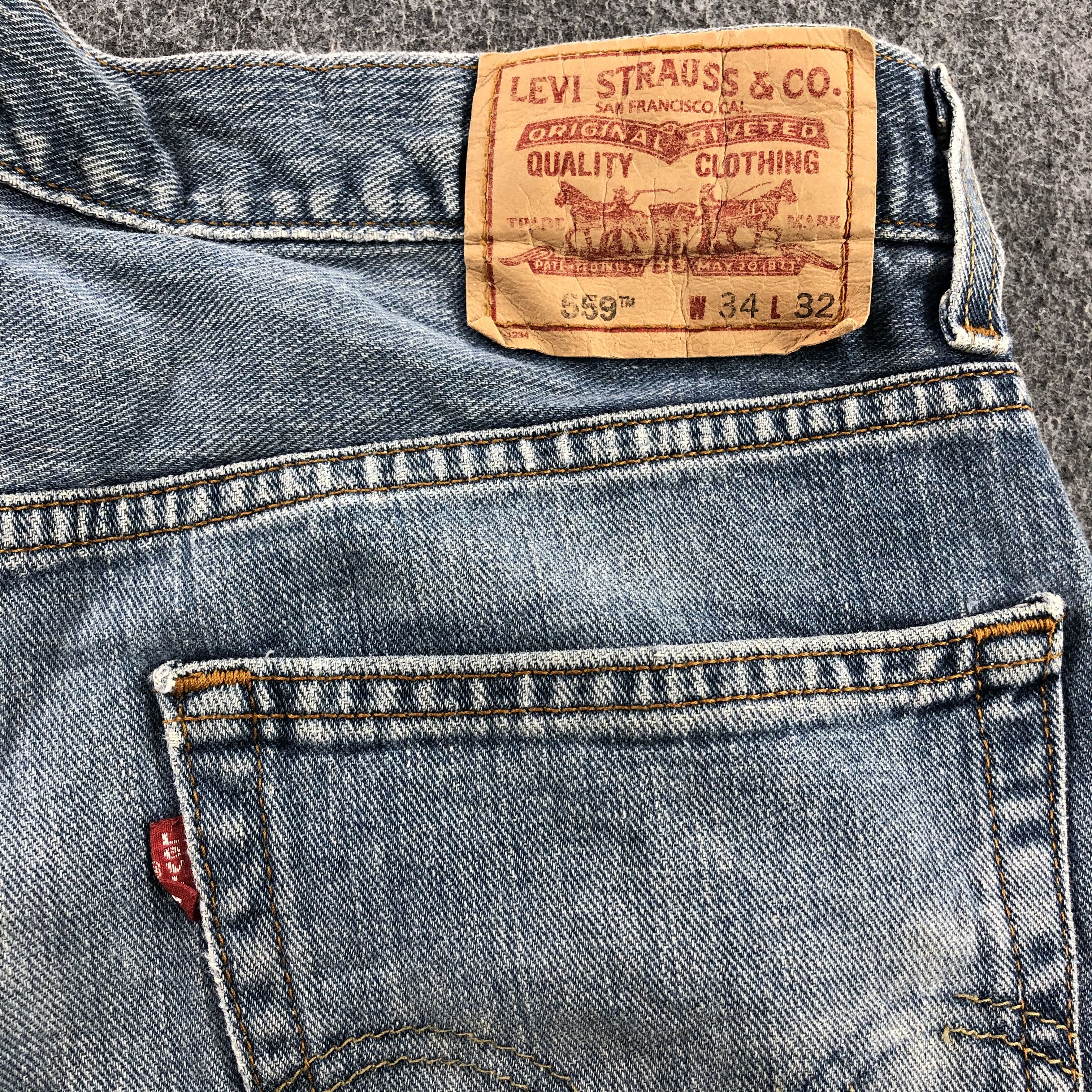 Levi's Vintage Levis Jeans Lot 559 Faded Blue Denim-J1060 Size US 34 / EU 50 - 5 Thumbnail