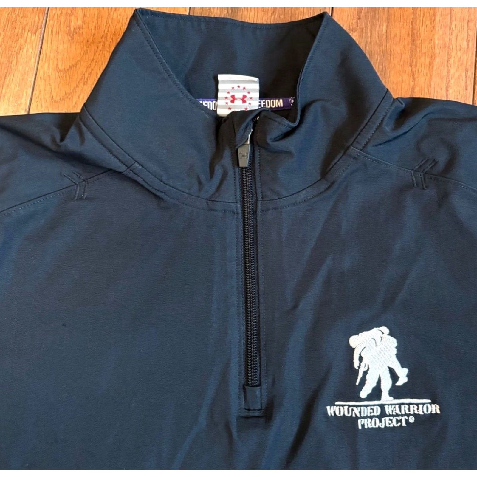 Under Armour VINTAGE Under Armour ColdGear Infrared 1/2 Zip Pullover Mens L Black/Nylon Jacket Size US L / EU 52-54 / 3 - 2 Thumbnail