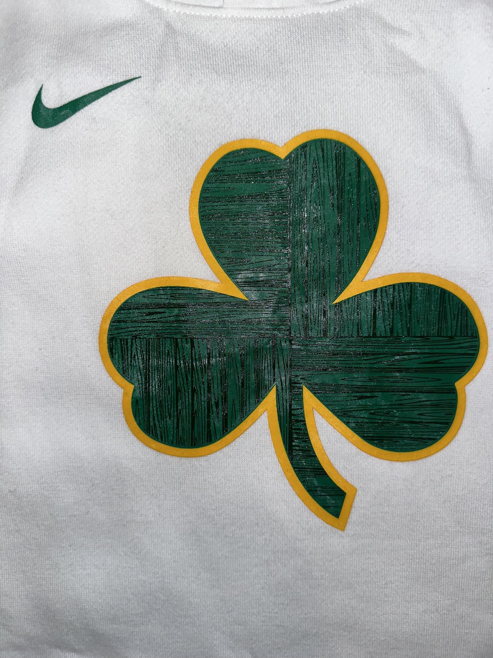 Nike Youth Boston Celtics Nike White 2018/19 City Edition Essential Pullover Hoodie Size US M / EU 48-50 / 2 - 2 Thumbnail